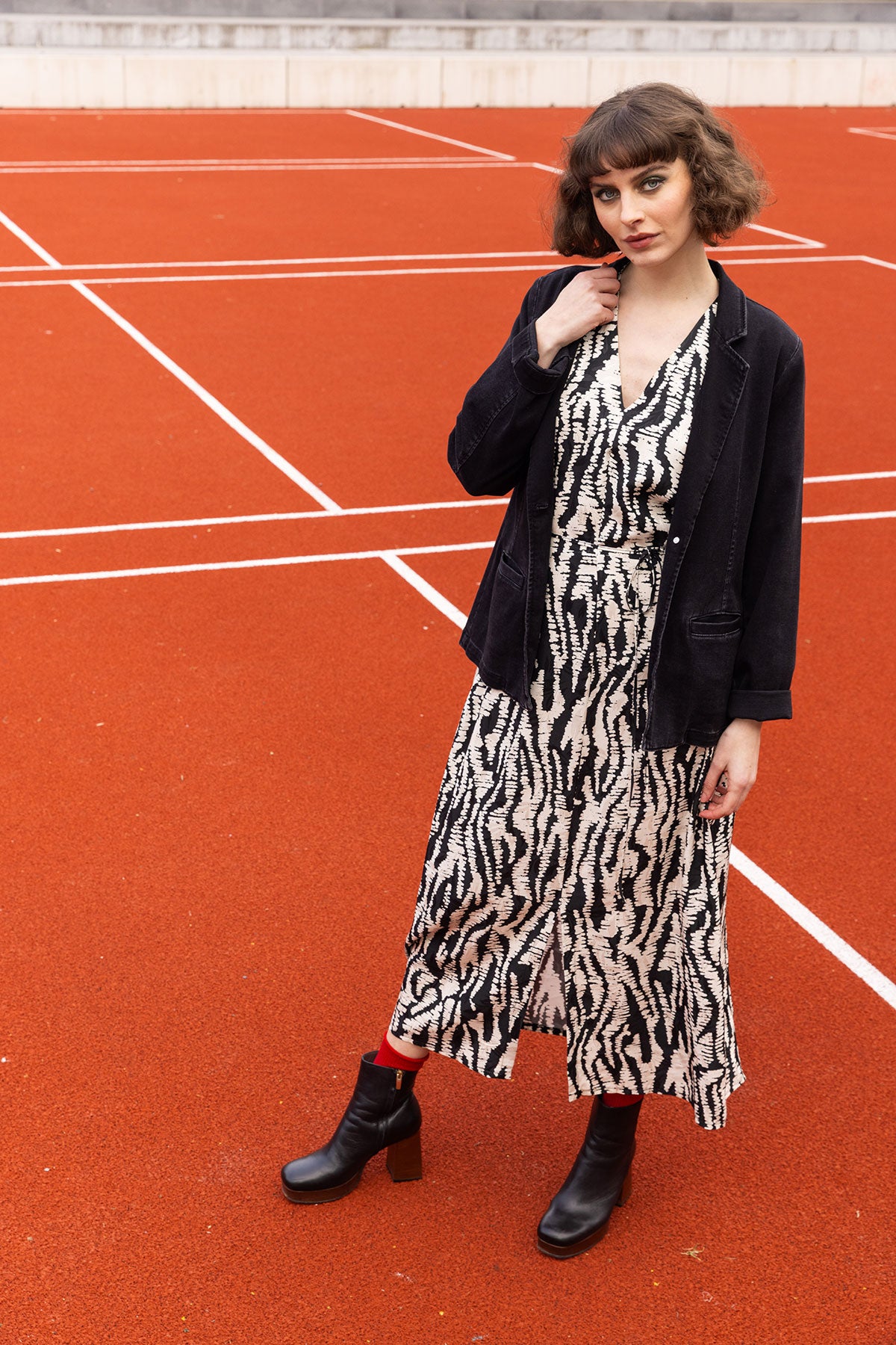 CASUAL BLAZER IN DARK GREY (8510)