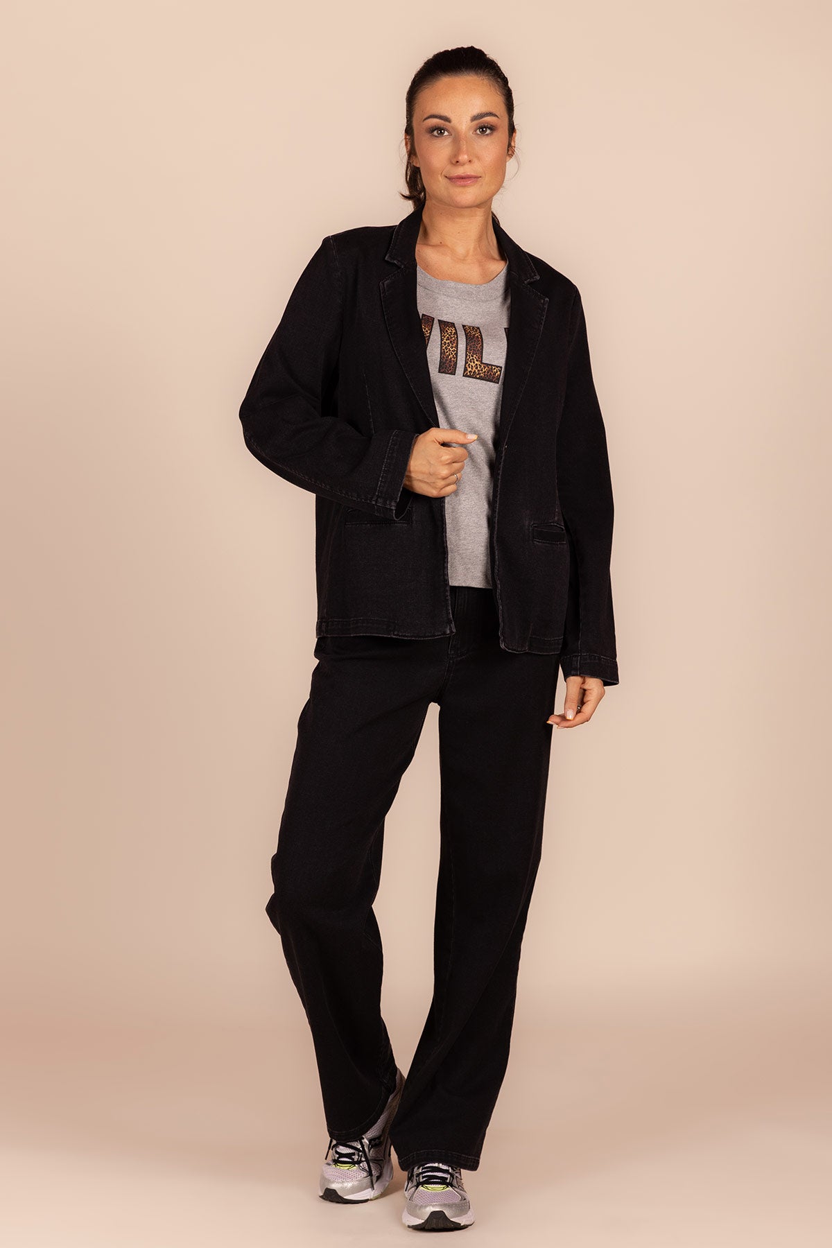 CASUAL BLAZER IN DARK GREY (8510)