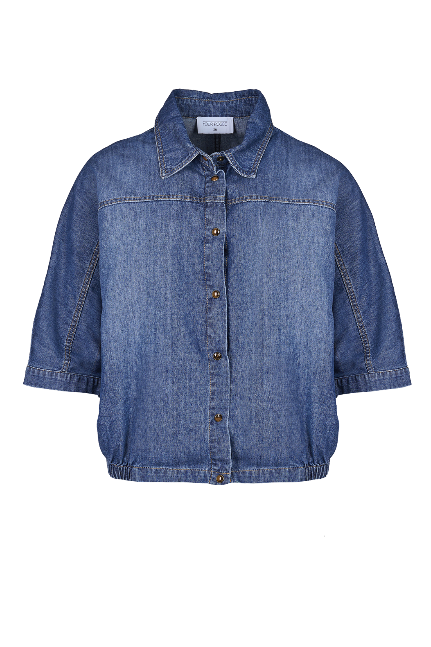 BLOUSE IN SOEPELE JEANS (8518)