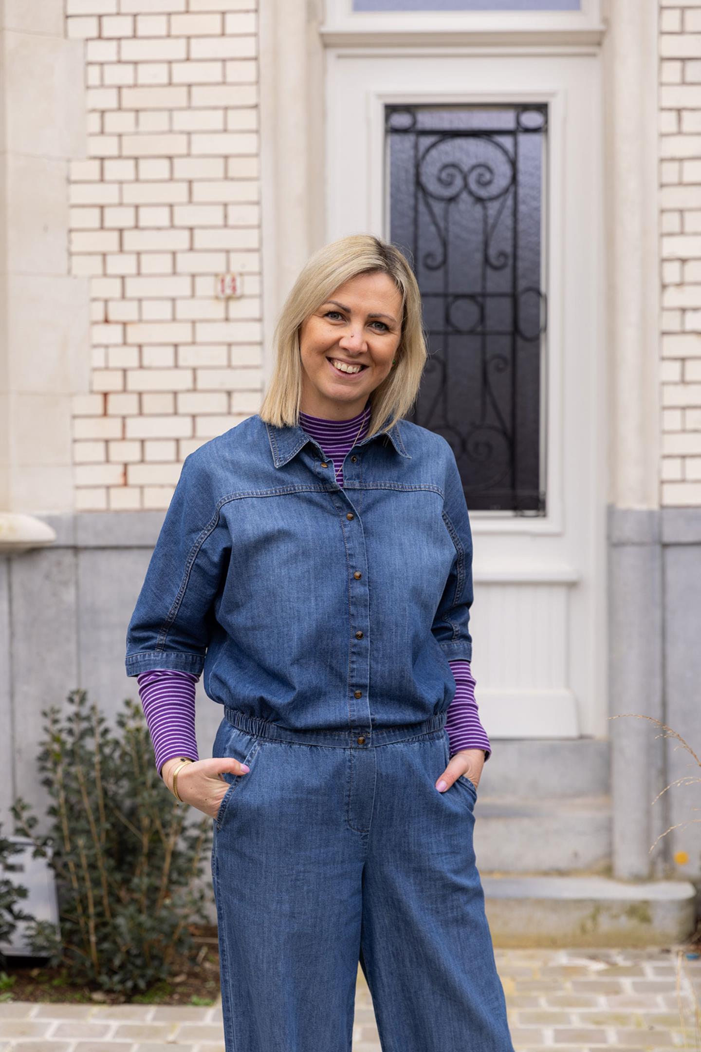 BROEK IN SOEPELE JEANS (8519)