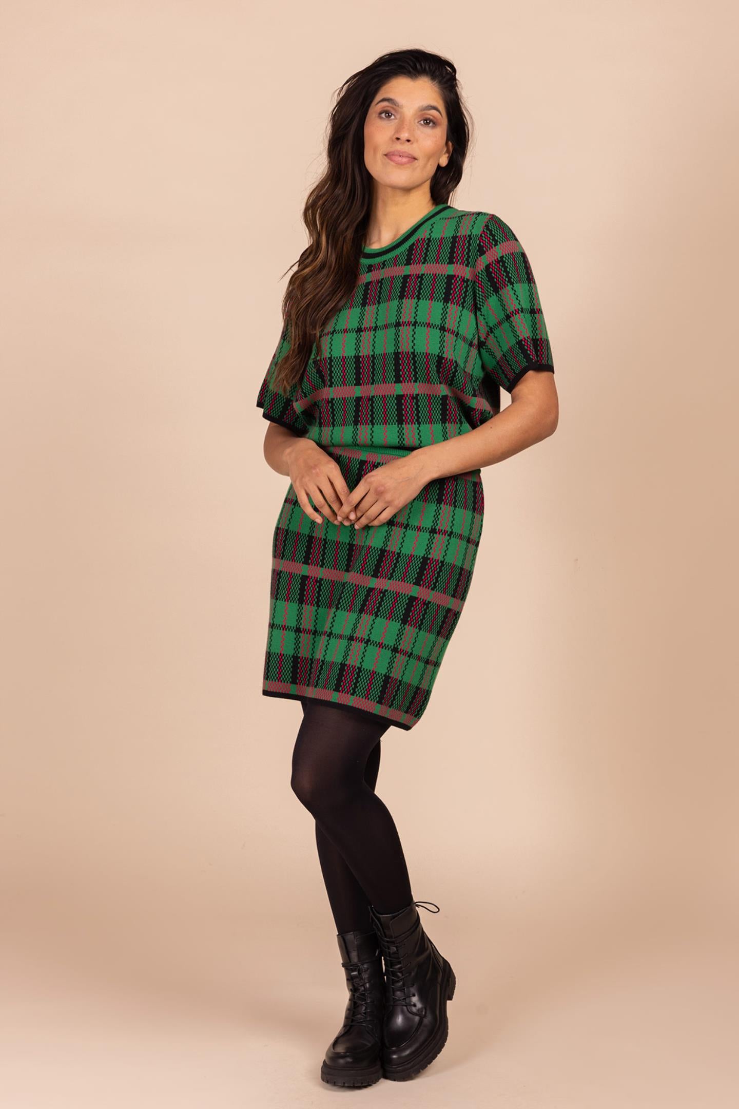 SWEATER MET RASTERSTRUCTUUR (8521)