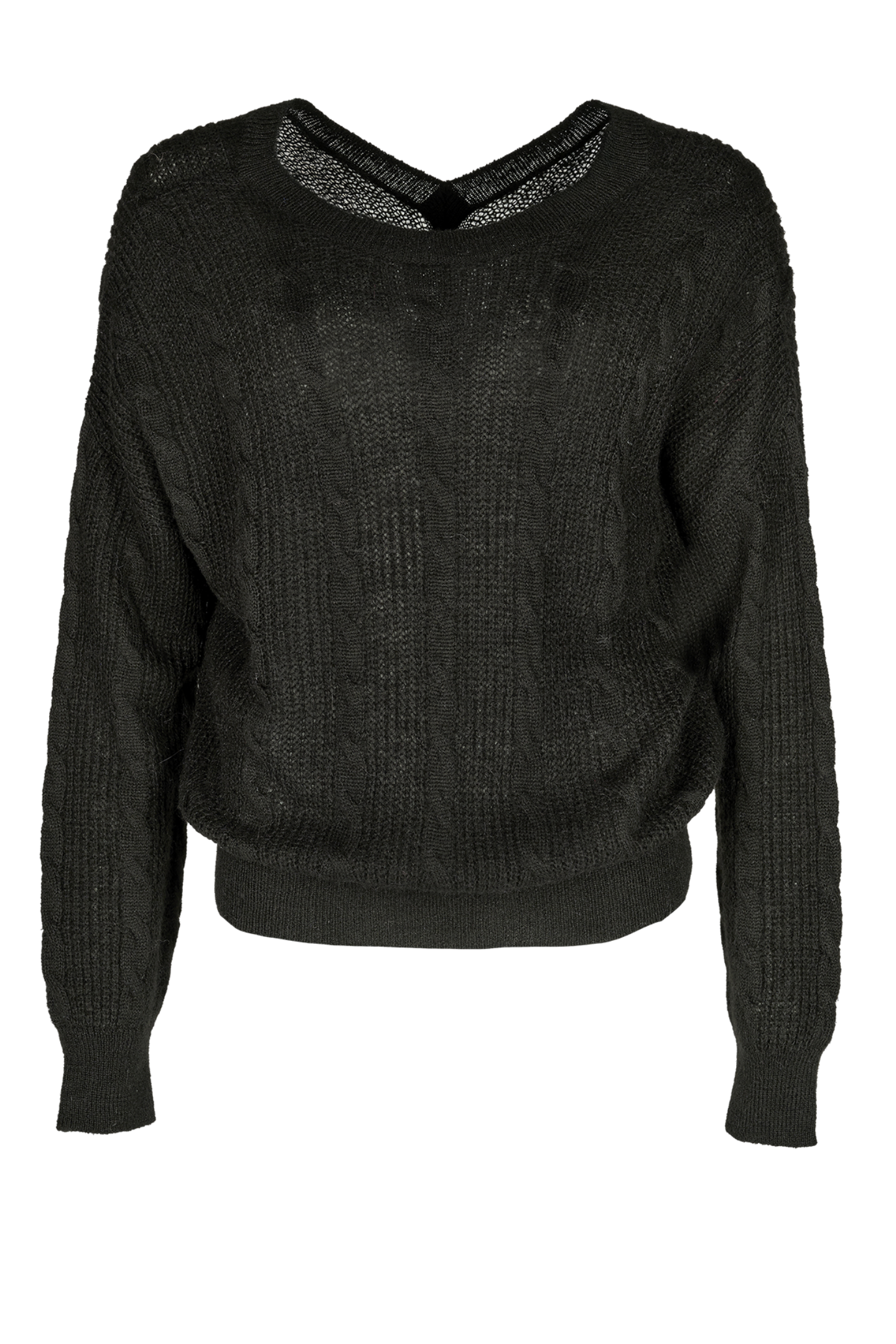 SWEATER MET KABELSTRUCTUUR (8525)