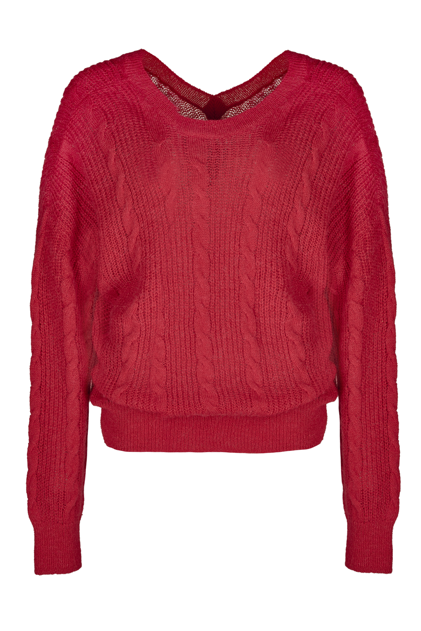 SWEATER MET KABELSTRUCTUUR (8525)