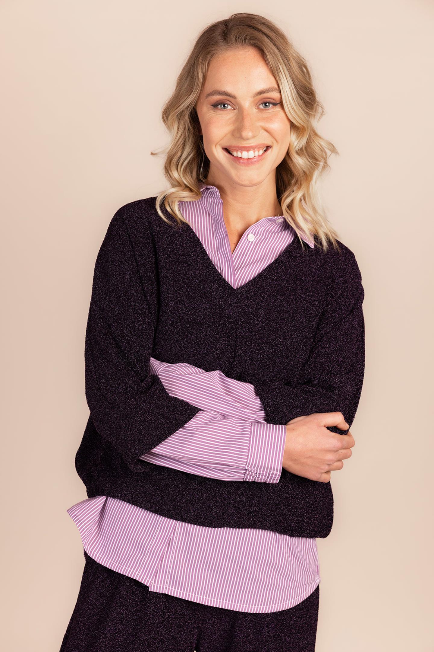 SPRANKELENDE BLOUSE (8597)