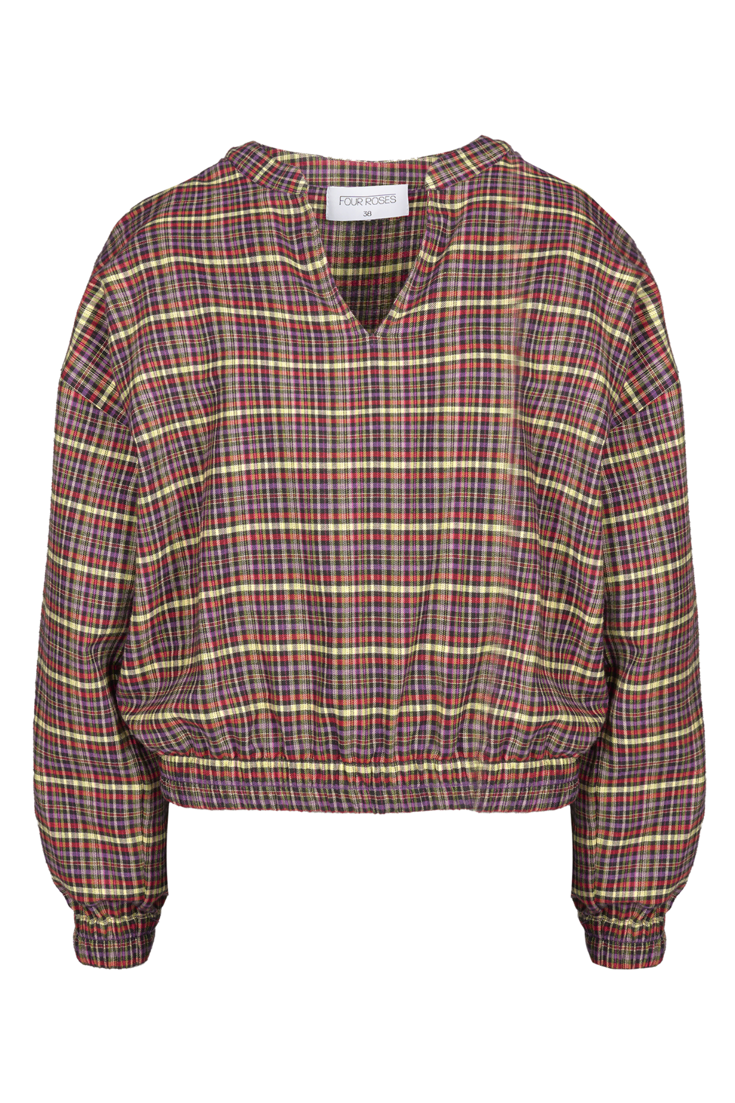 CROPPED BLOUSE MET RUITJESDESSIN (8598)