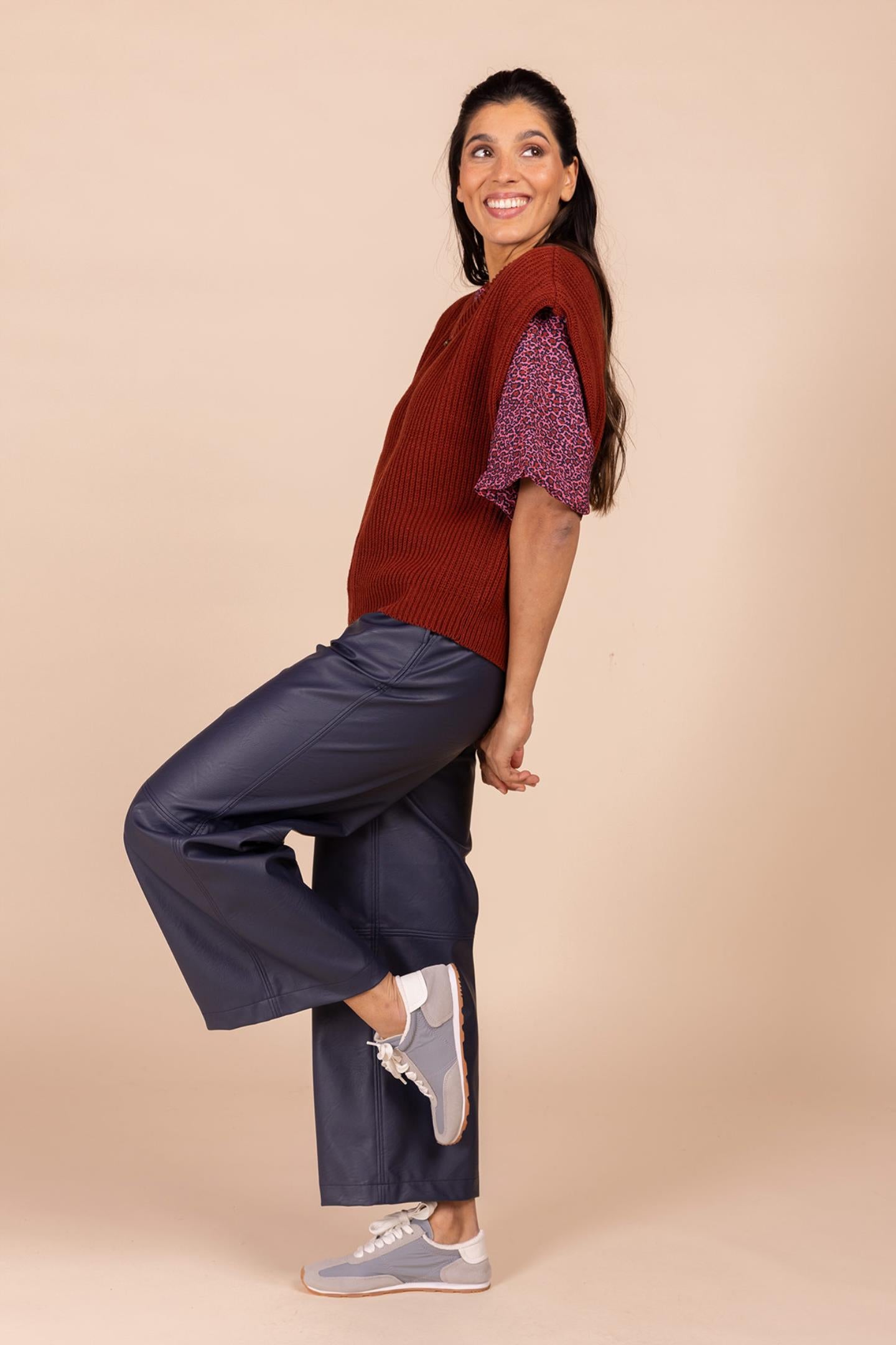 CULOTTE IN IMITATIELEER (8602)