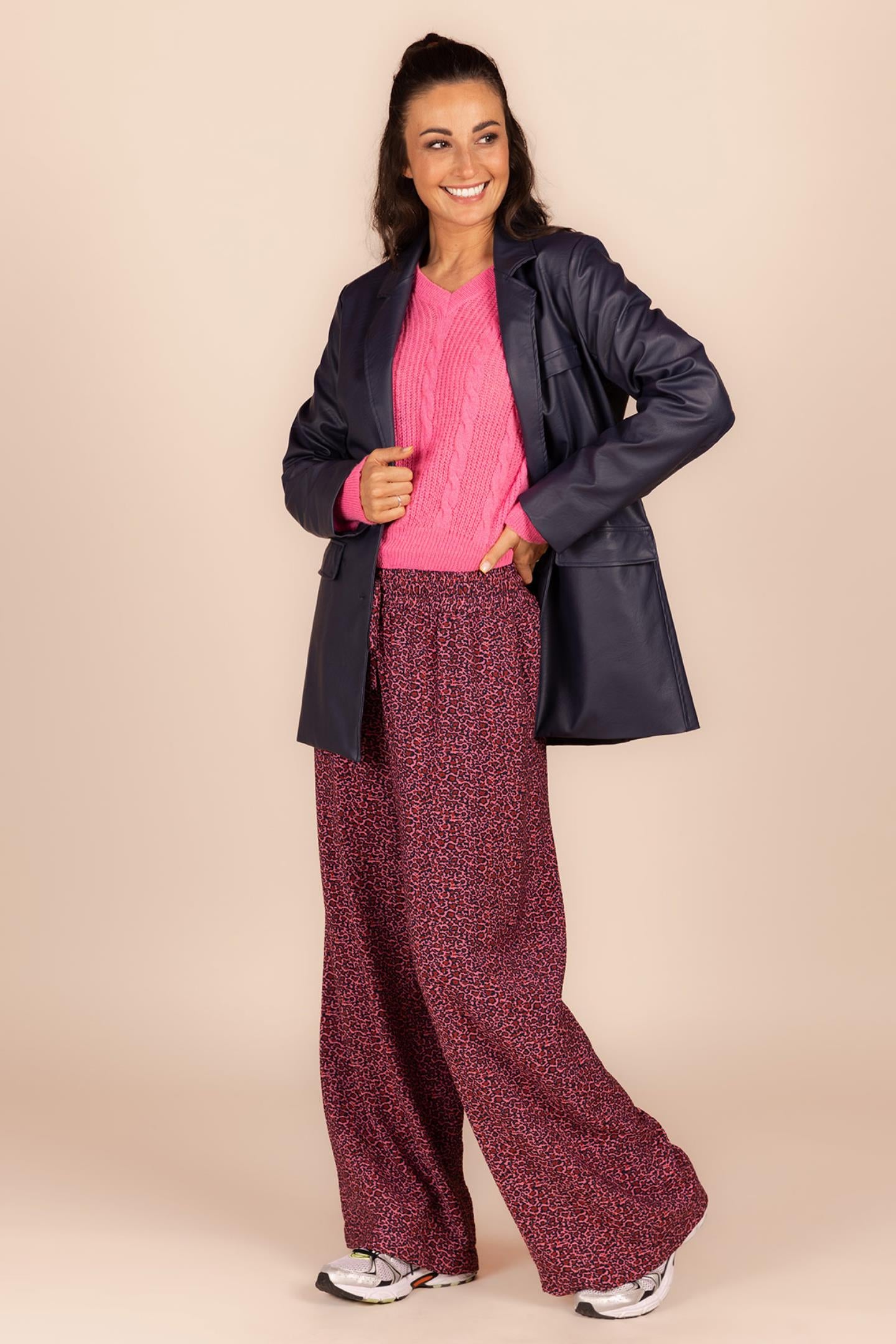 CASUAL BLAZER IN IMITATIELEER (8604)