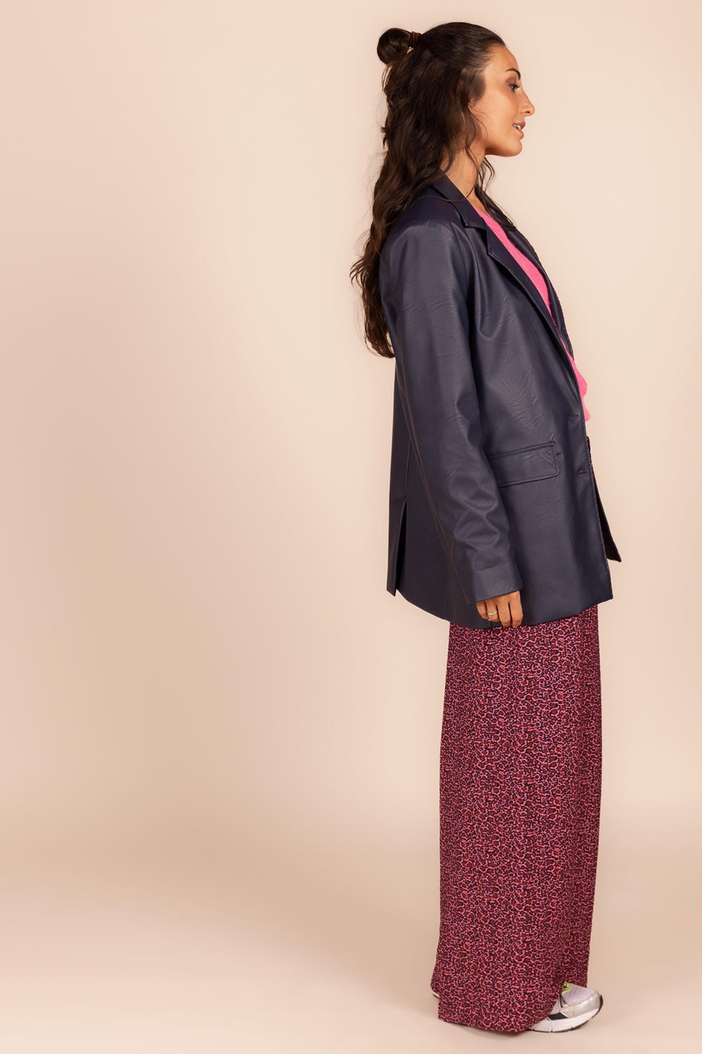 CASUAL BLAZER IN IMITATIELEER (8604)