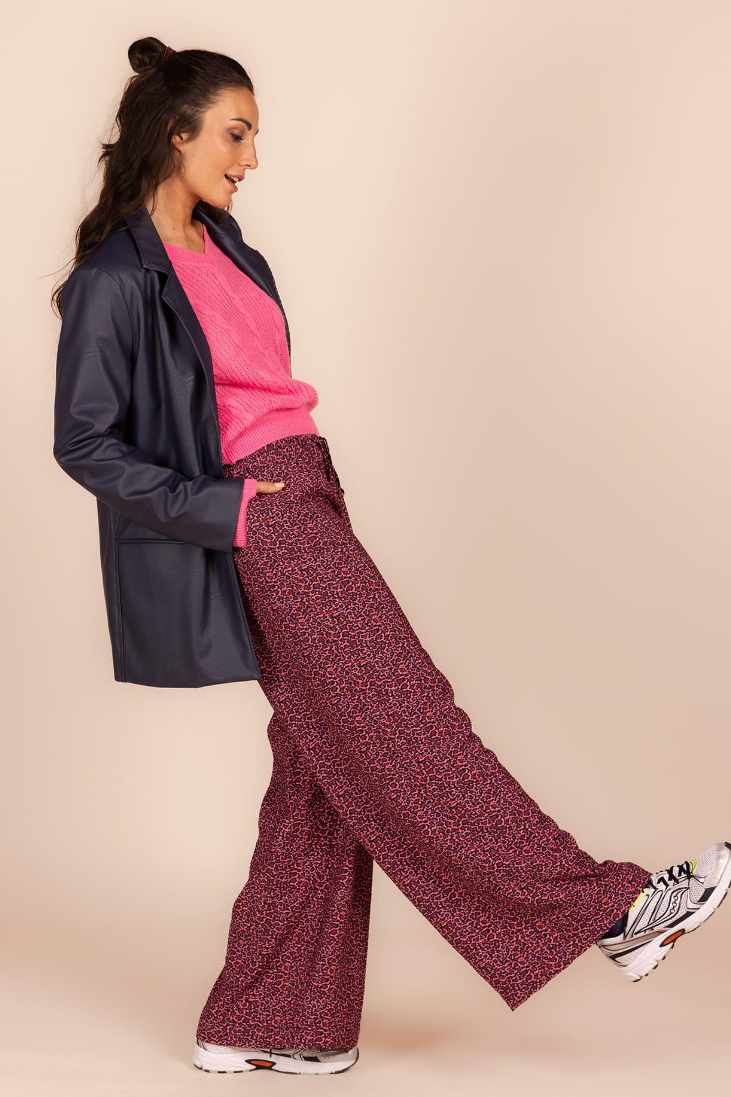 CASUAL BLAZER IN IMITATIELEER (8604)