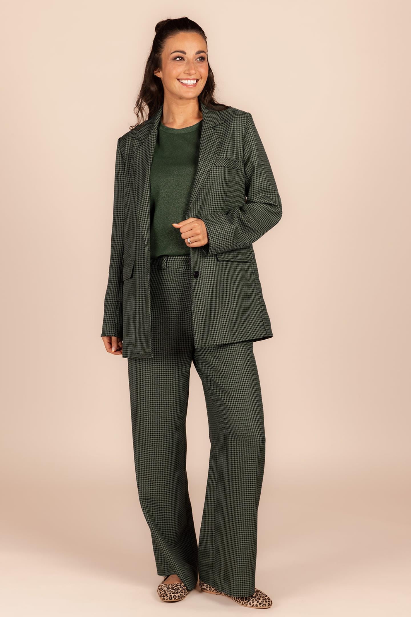 BLAZER MET PIED DE POULE DESSIN (8605)