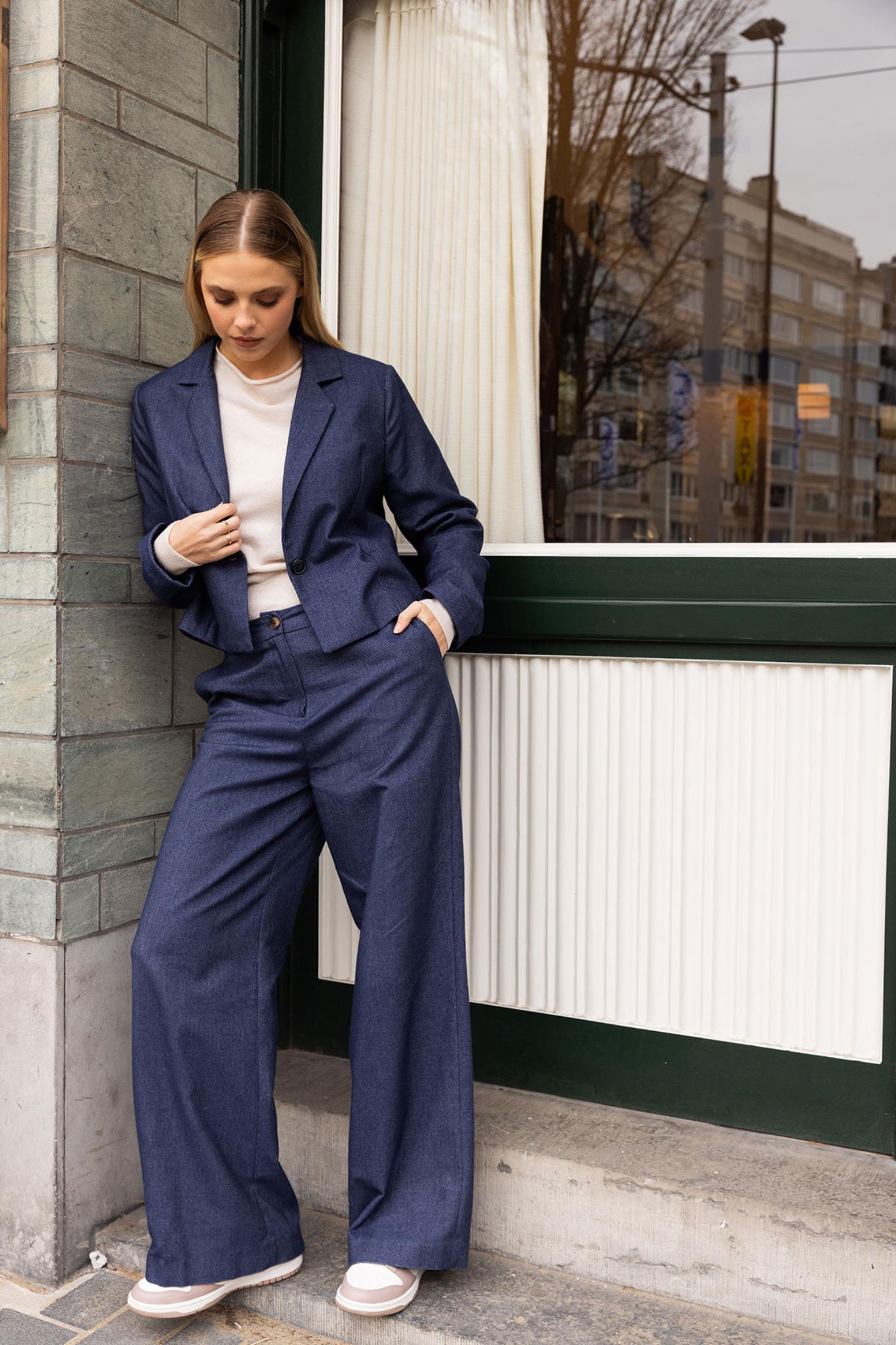 GEKLEDE BROEK (8607)