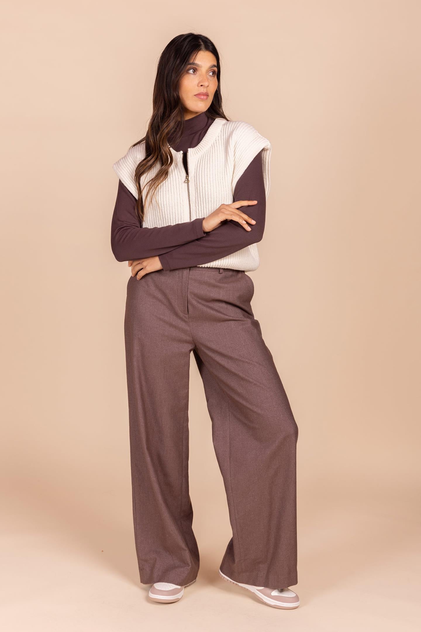 GEKLEDE BROEK (8607)