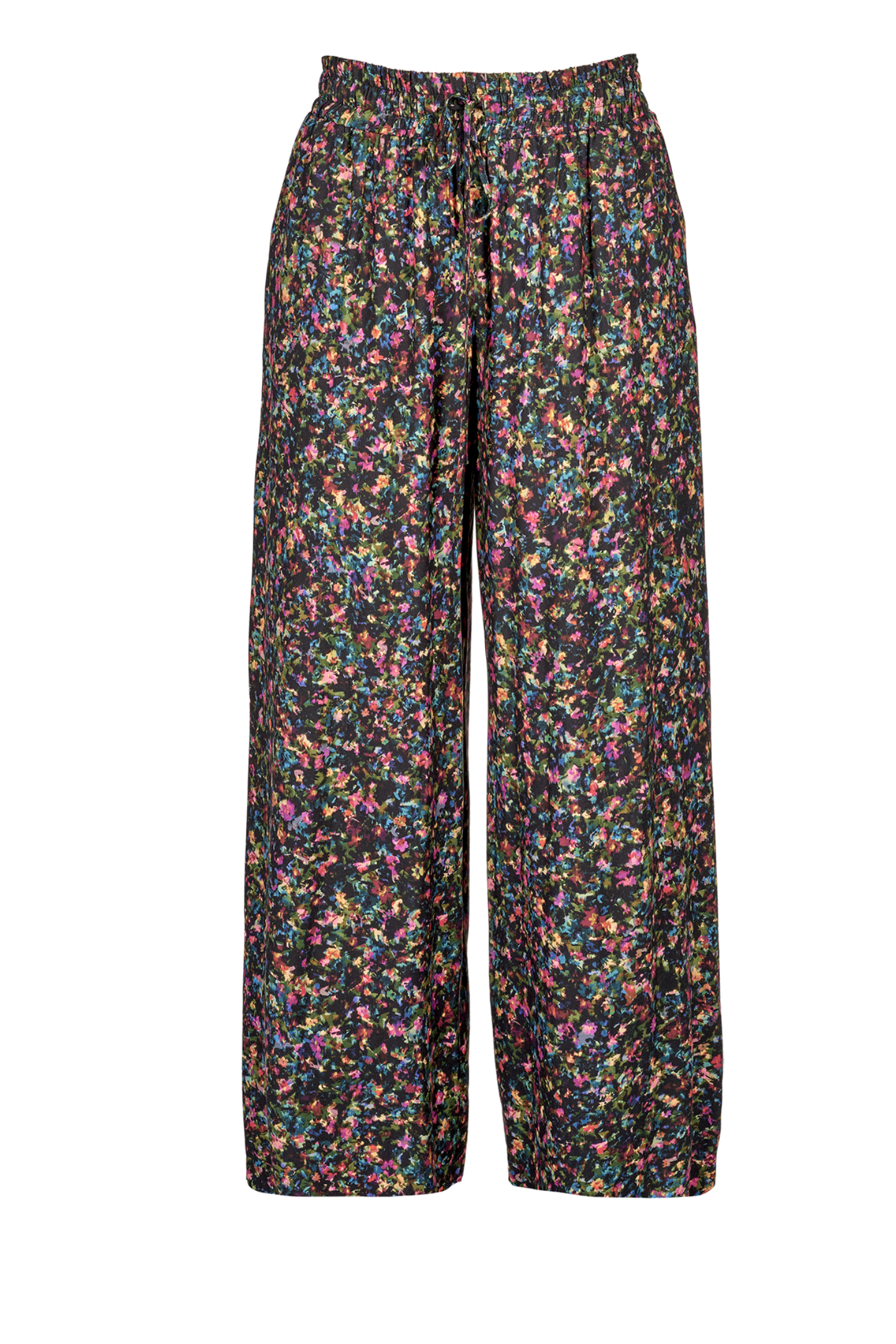 COMFY BROEK MET ABSTRACTE BLOEMENPRINT (8612)