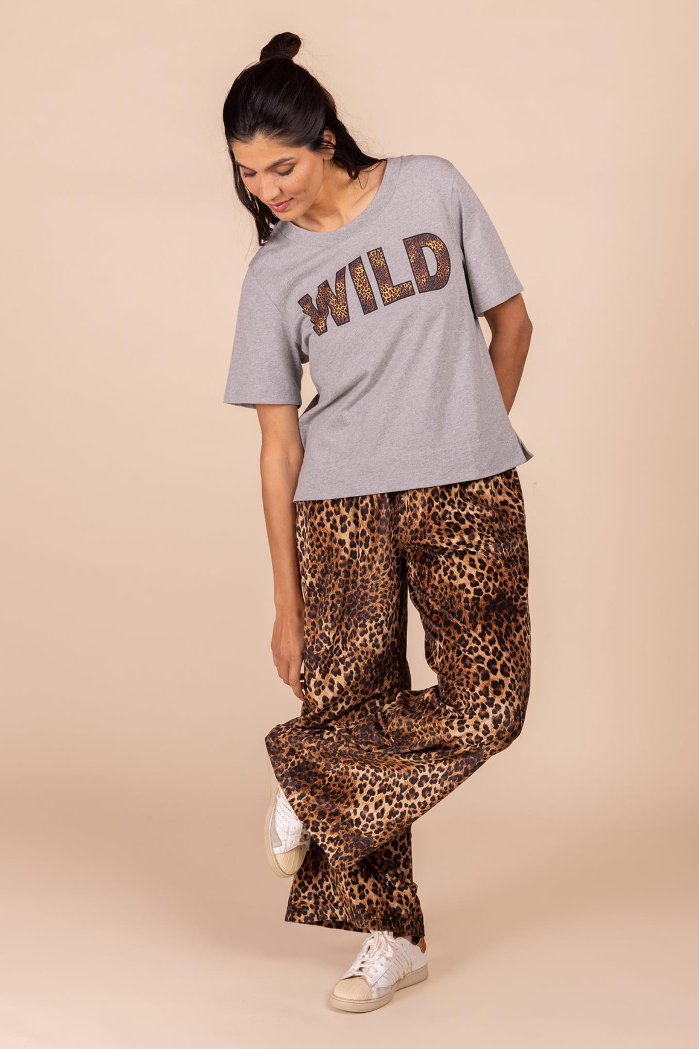 GRIJZE T-SHIRT "WILD" (8620)
