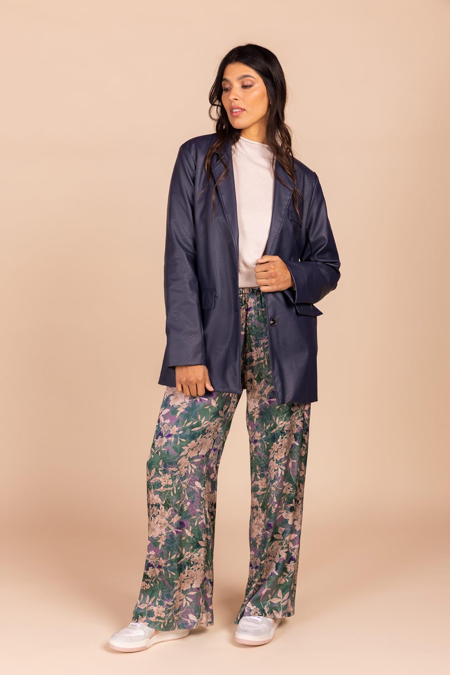 LUCHTIGE BROEK IN JACQUARD (8636)