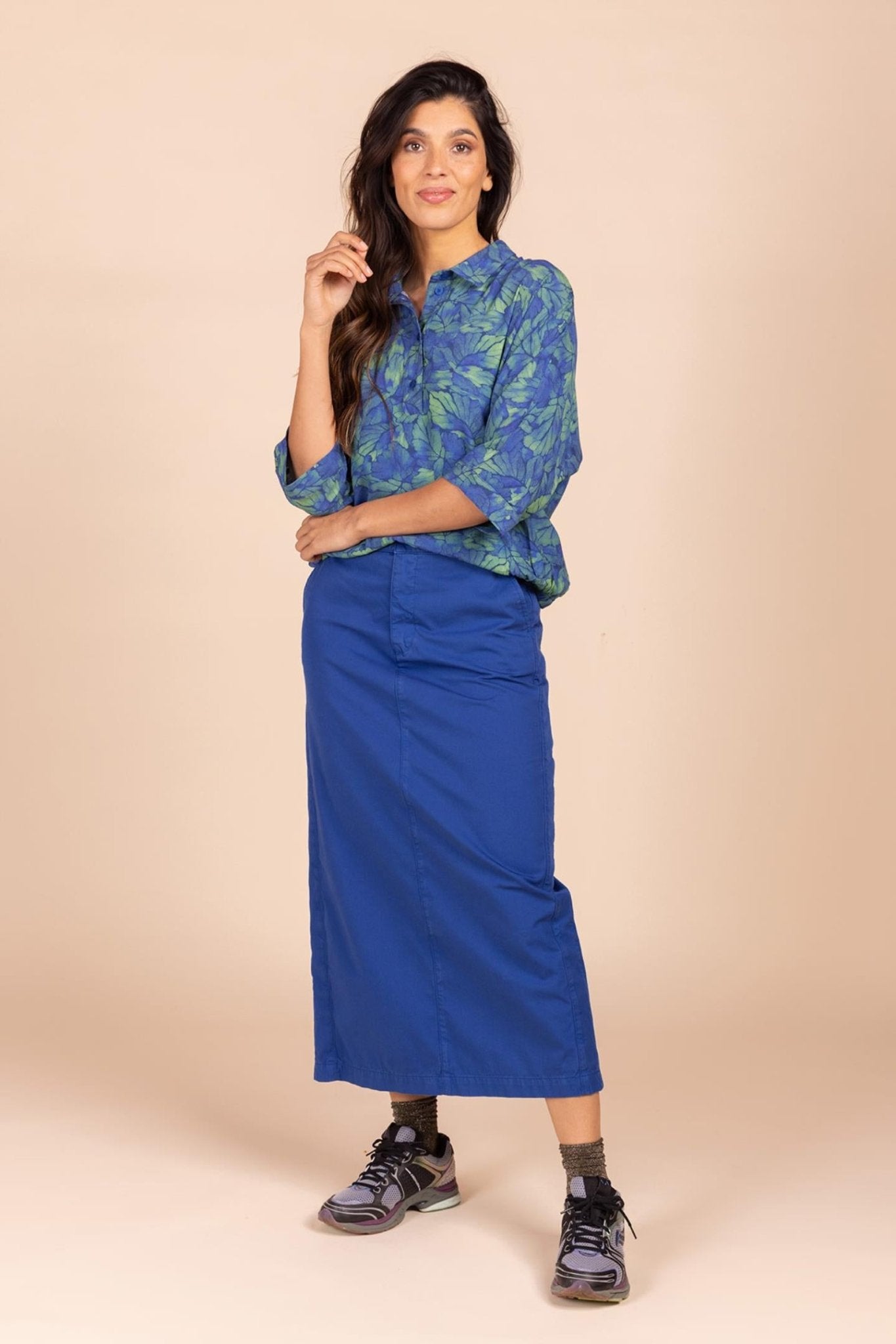 BLOUSE MET BOTANISCHE PRINT (8586) - Four Roses