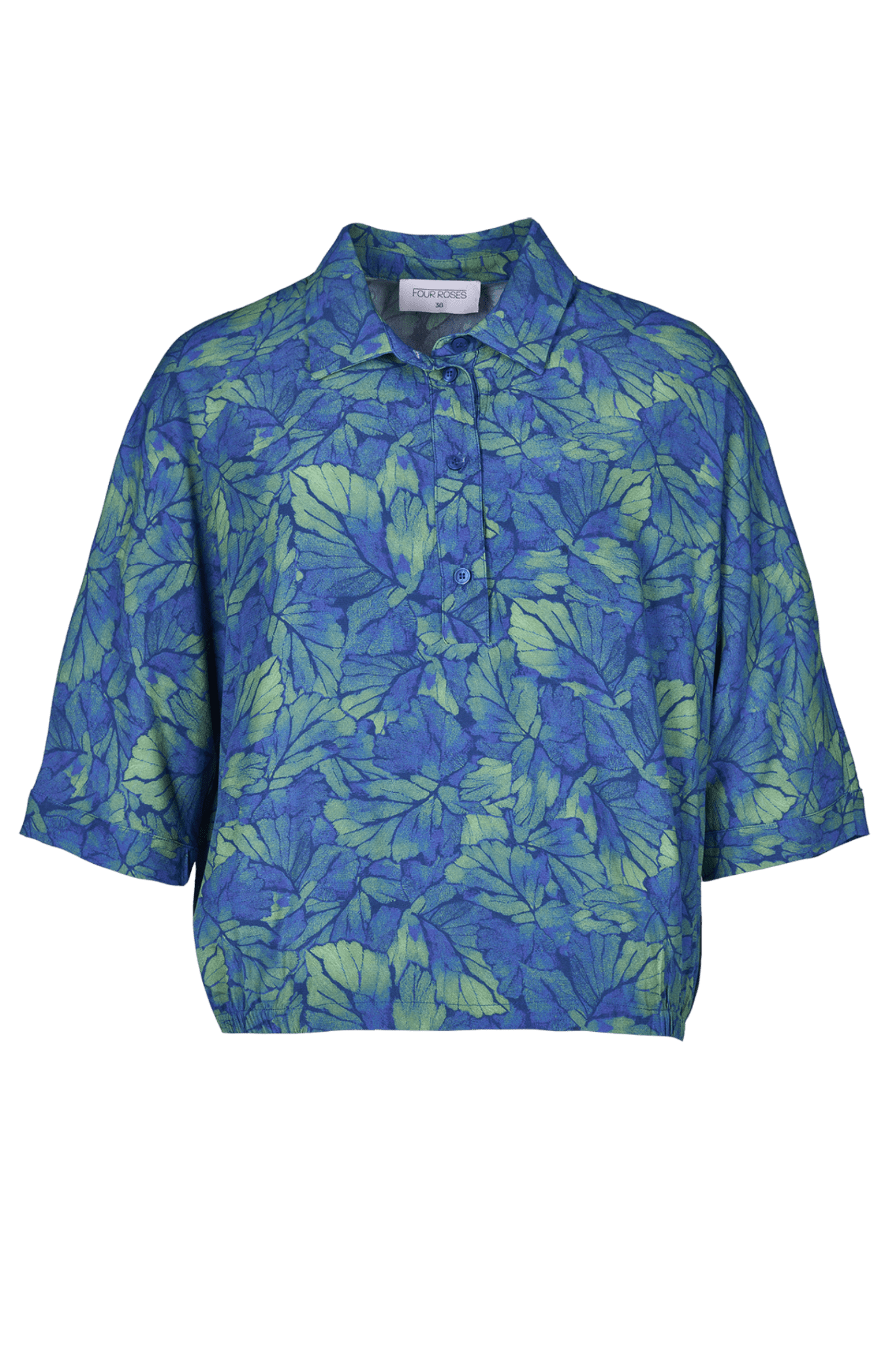 BLOUSE MET BOTANISCHE PRINT (8586) - Four Roses