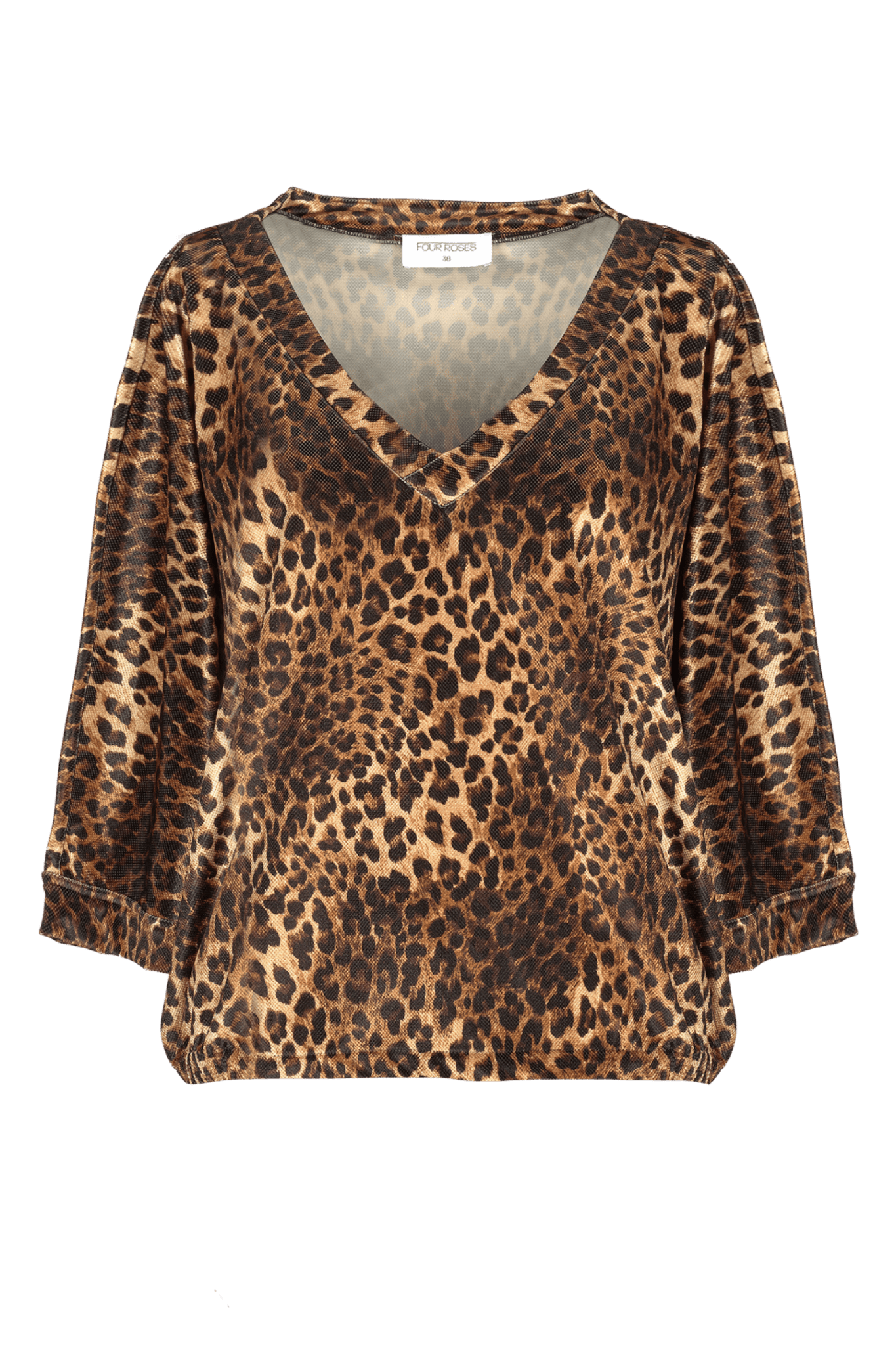 BLOUSE MET DIERENPRINT (8596) - Four Roses
