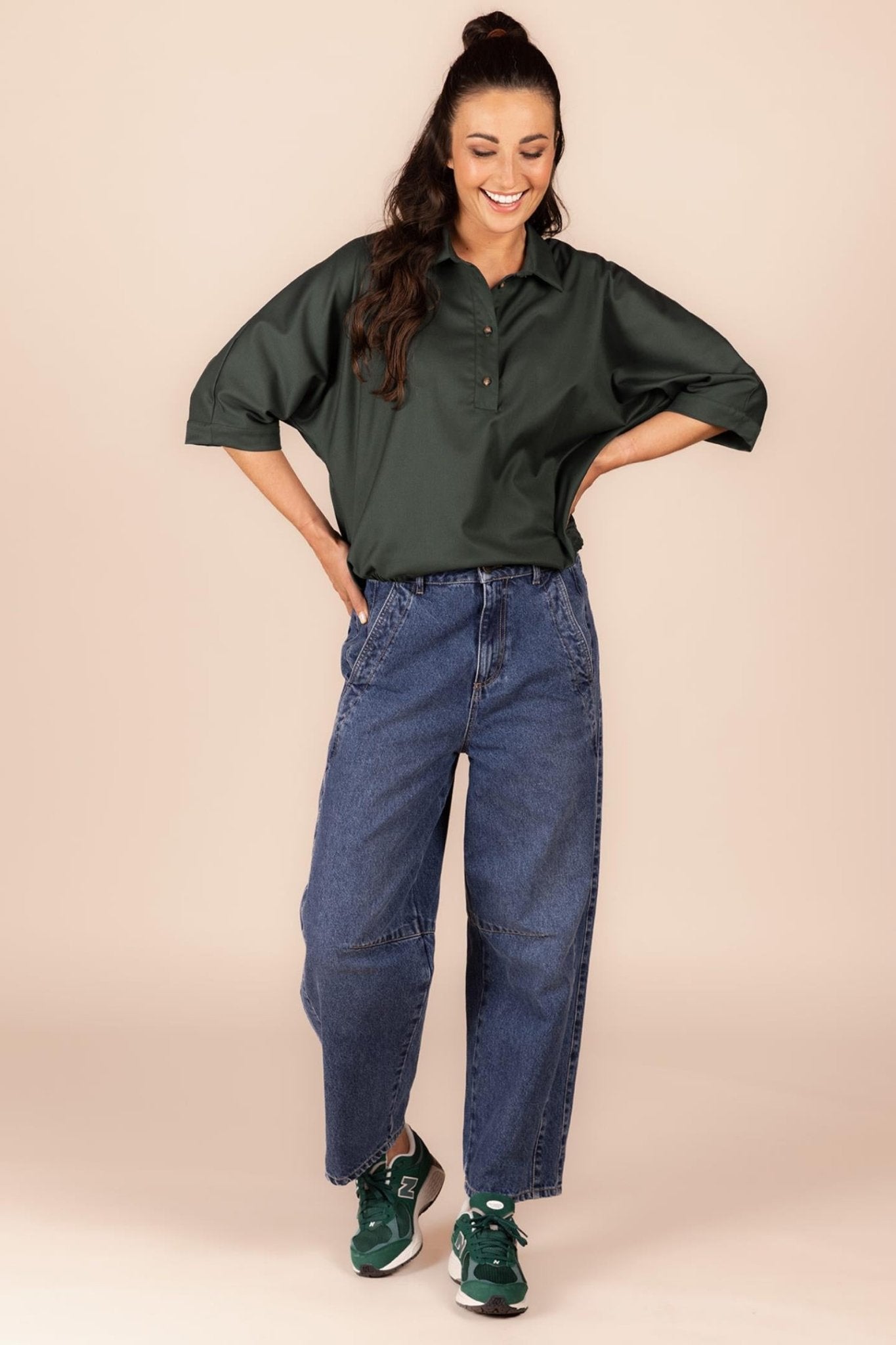 BLOUSE MET ELASTIEK (8588) - Four Roses