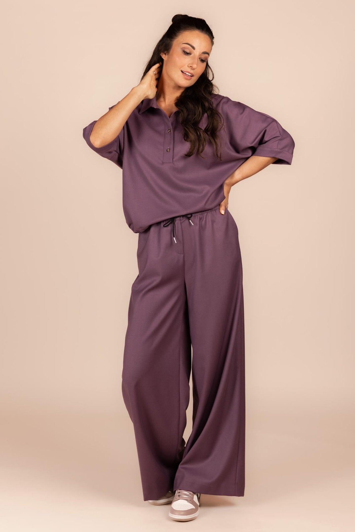 BLOUSE MET ELASTIEK (8588) - Four Roses