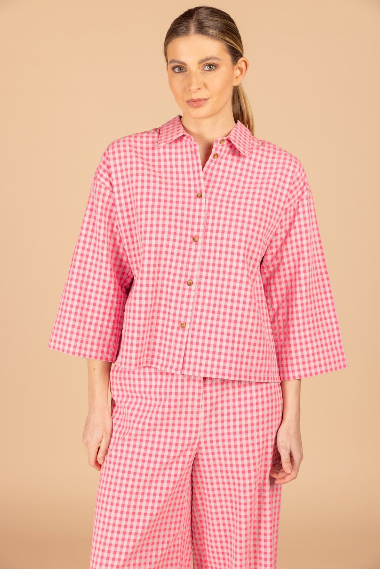 CHEMISIER À NOEUD (C9132) - Four Roses