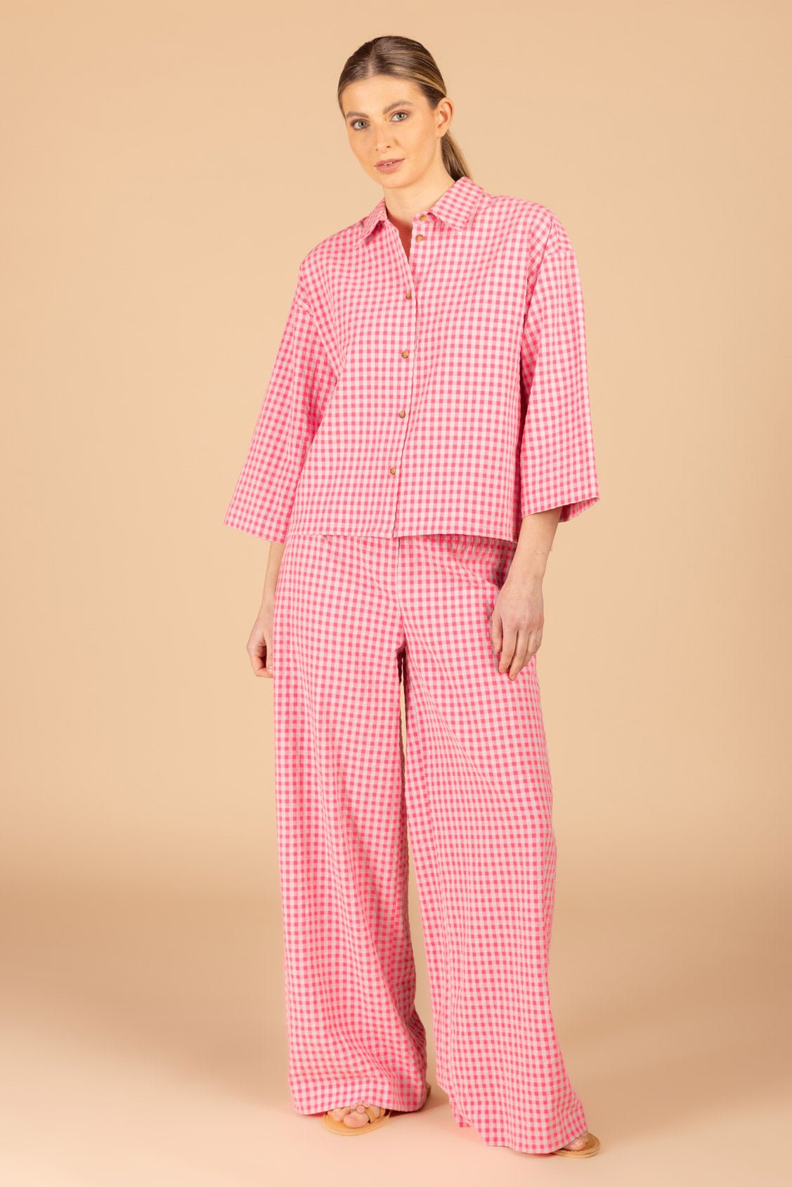 CHEMISIER À NOEUD (C9132) - Four Roses