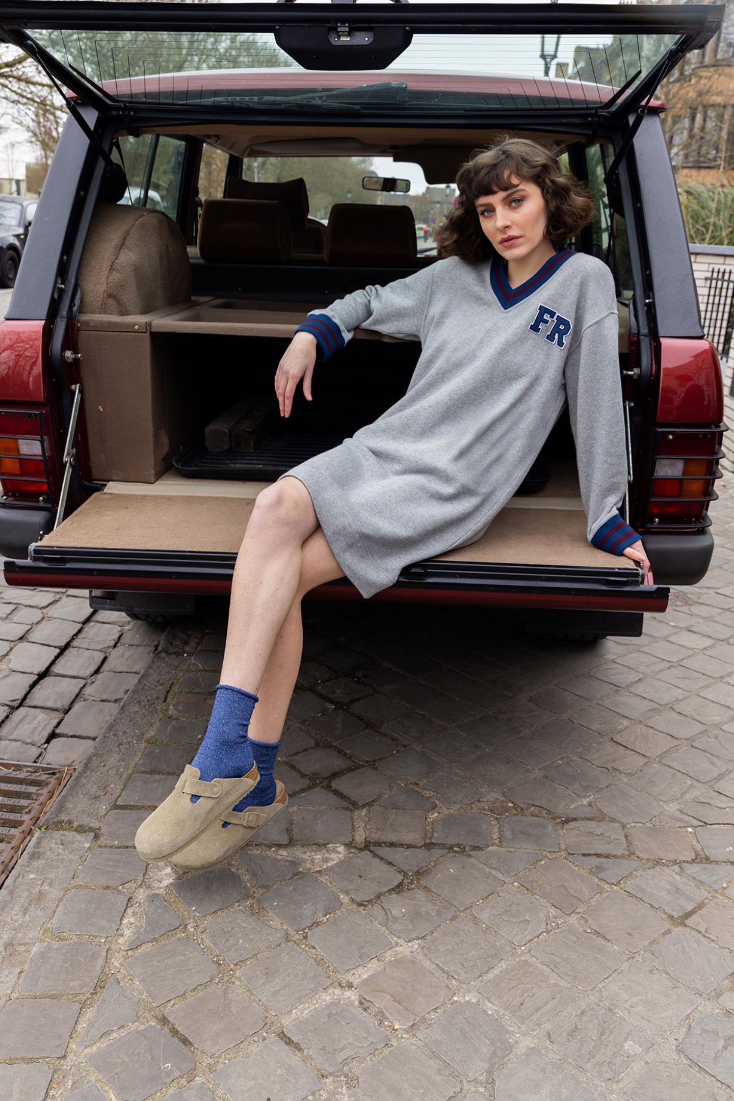 COLLEGE SWEATER JURK (C8661)