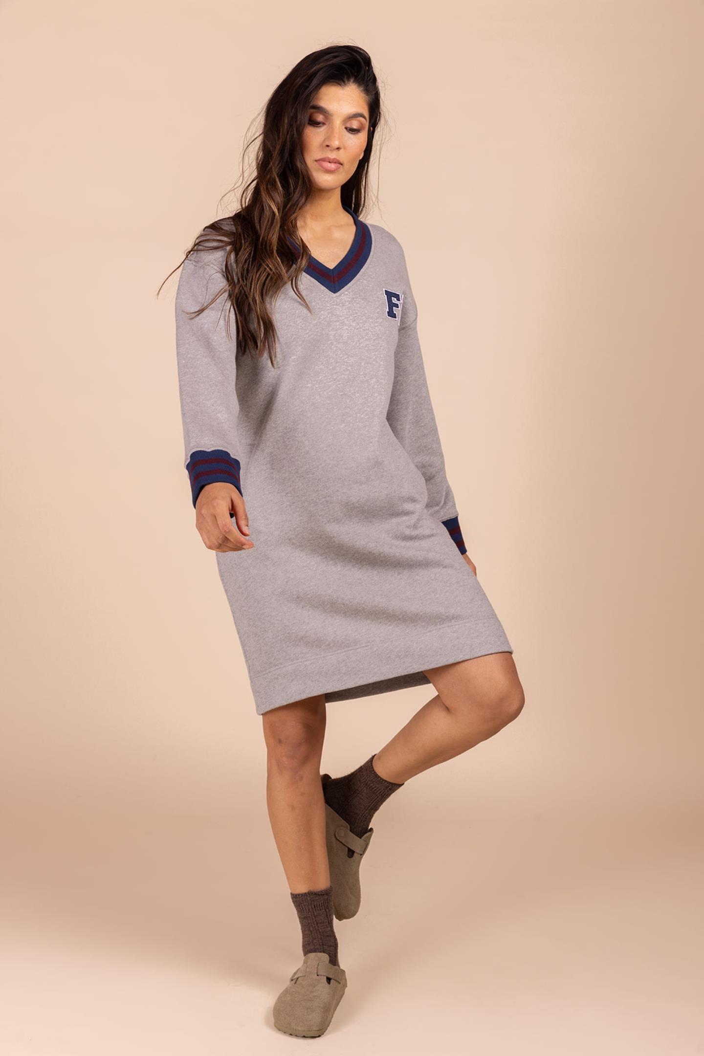 COLLEGE SWEATER JURK (C8661)
