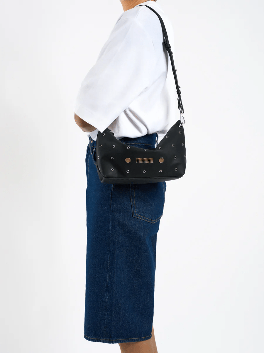 CLIO - STELLA EYELETS (BLACK SILVER) - Four Roses