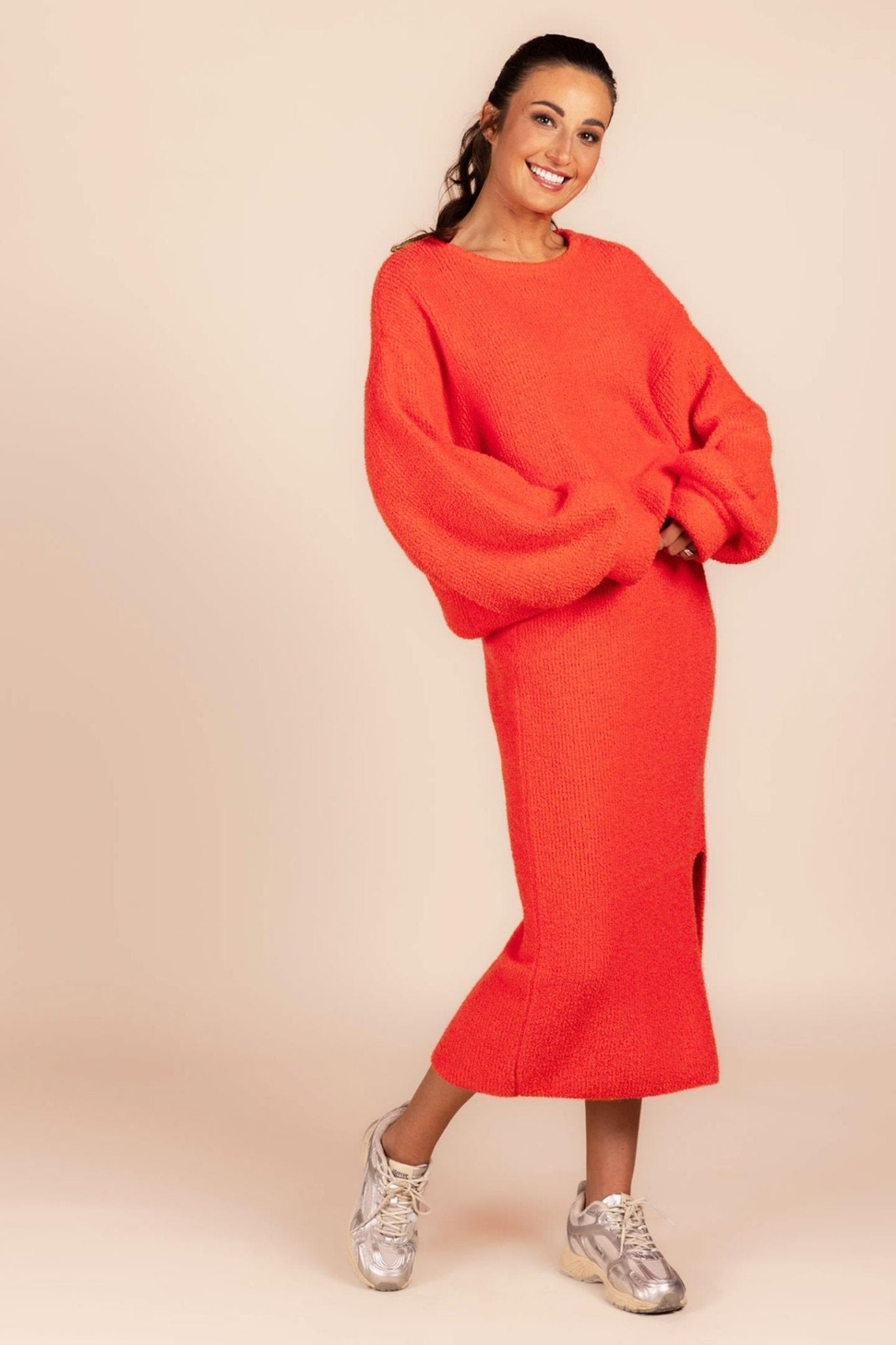 GEBREIDE SWEATER OVERSIZED FIT (8544) - Four Roses