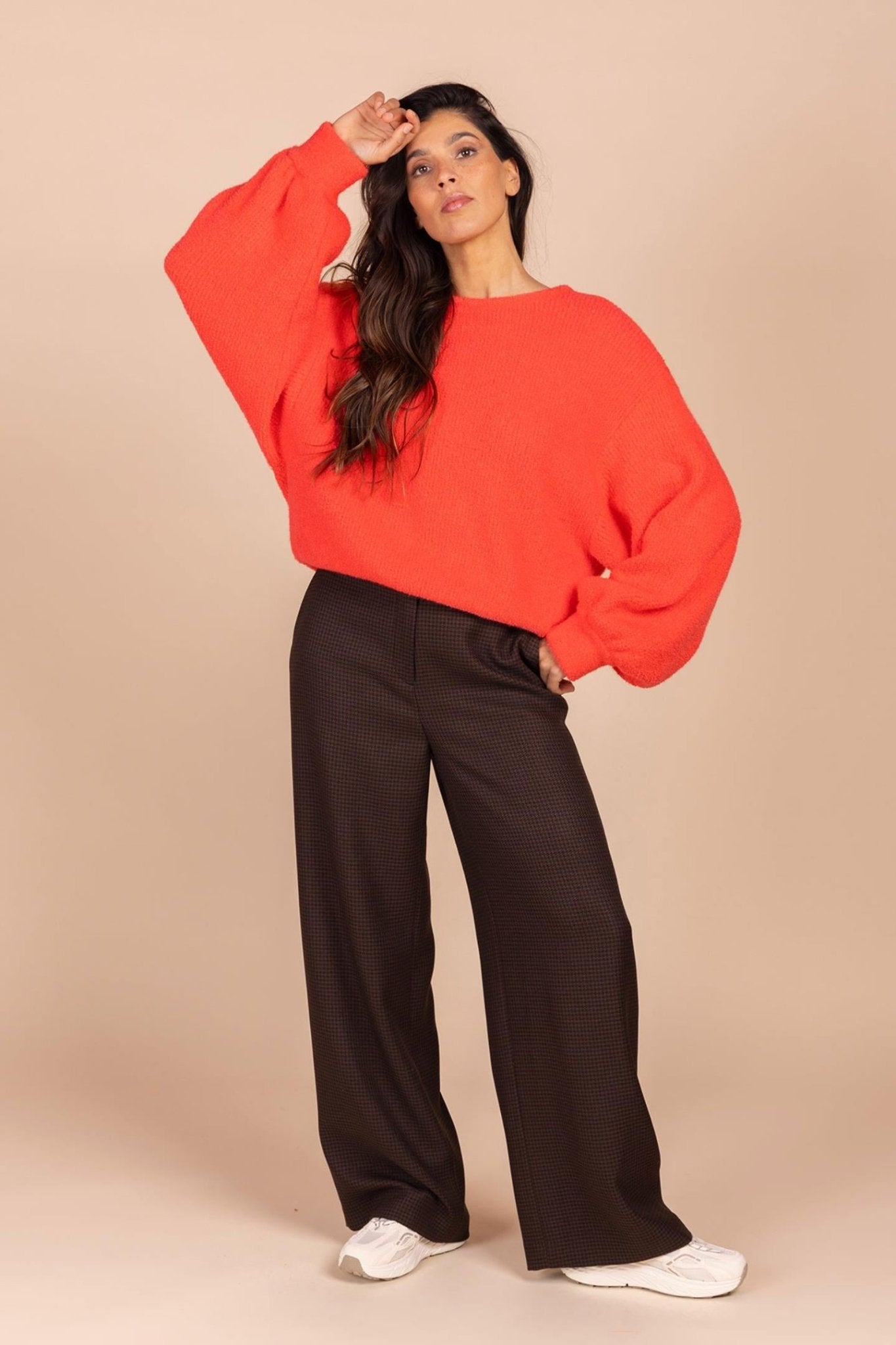 GEBREIDE SWEATER OVERSIZED FIT (8544) - Four Roses