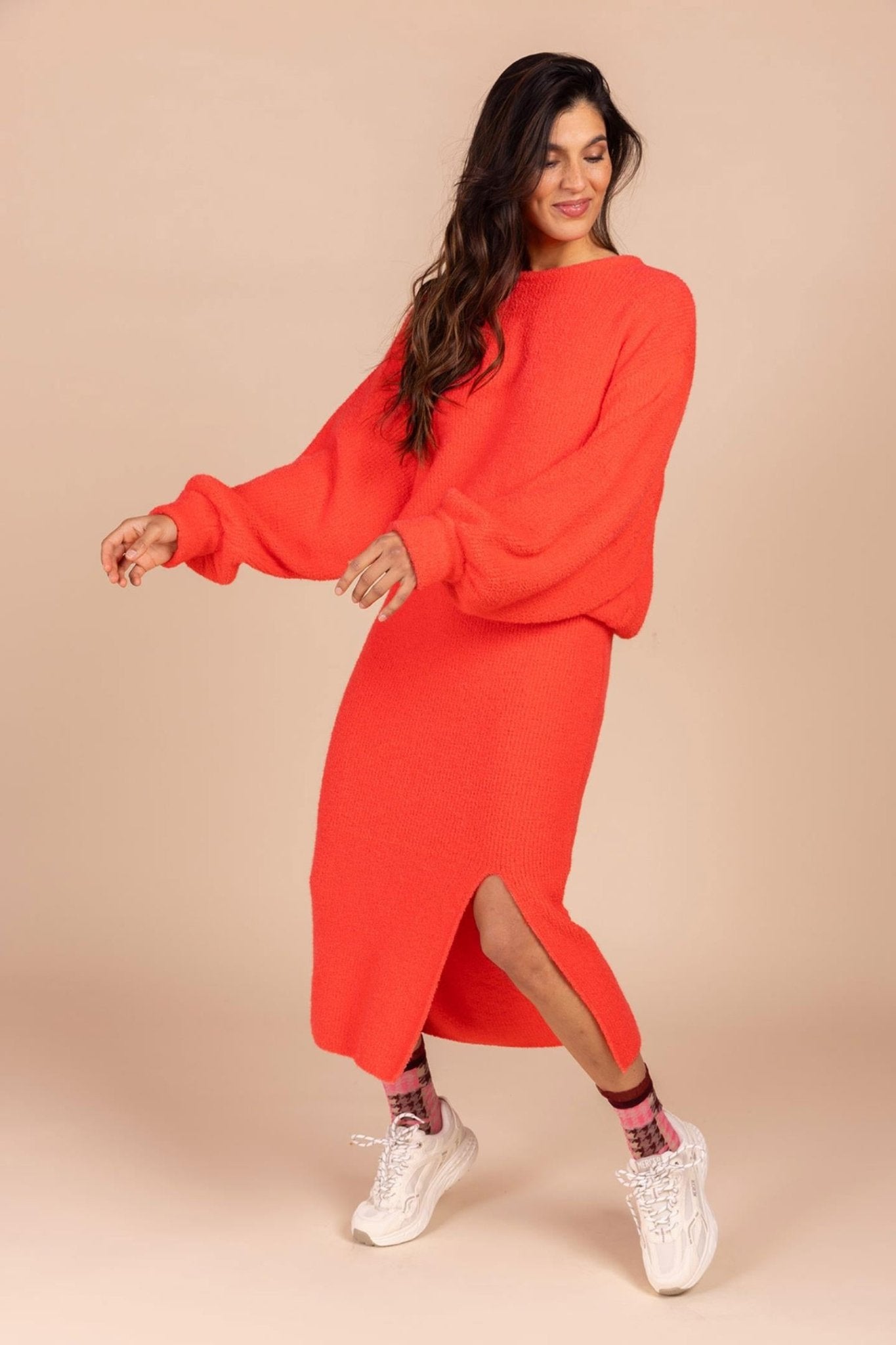 GEBREIDE SWEATER OVERSIZED FIT (8544) - Four Roses