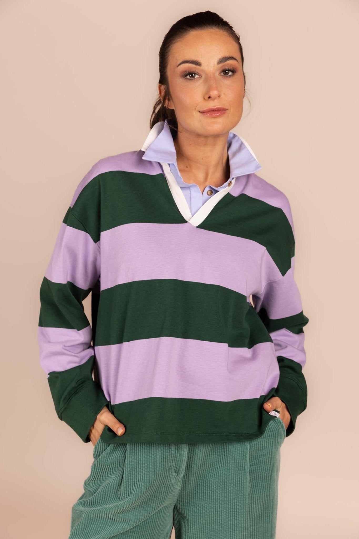 GESTREEPTE POLO (8538) - Four Roses