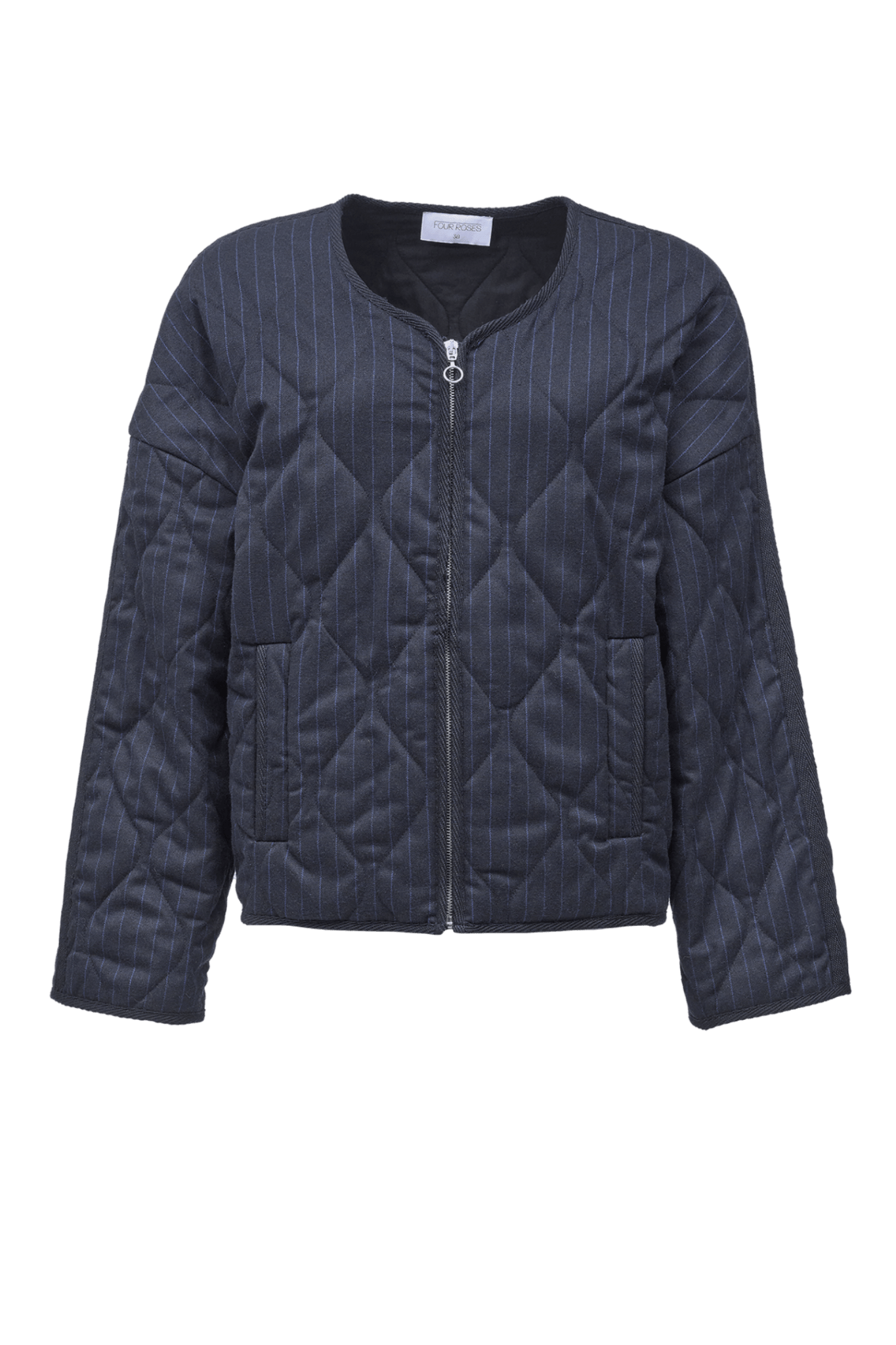 GEWATTEERDE JAS STREPEN (8574) - Four Roses