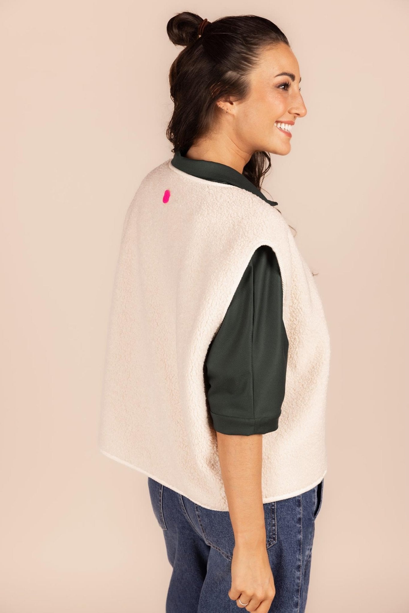 GILET IN TEDDY (8540) - Four Roses