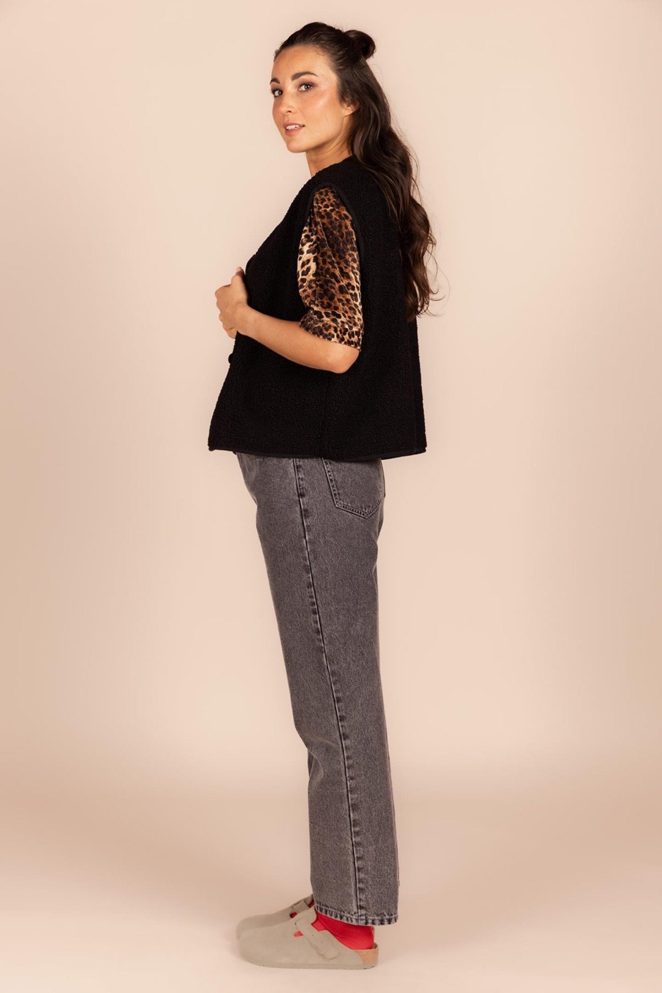 GILET IN TEDDY (8540) - Four Roses