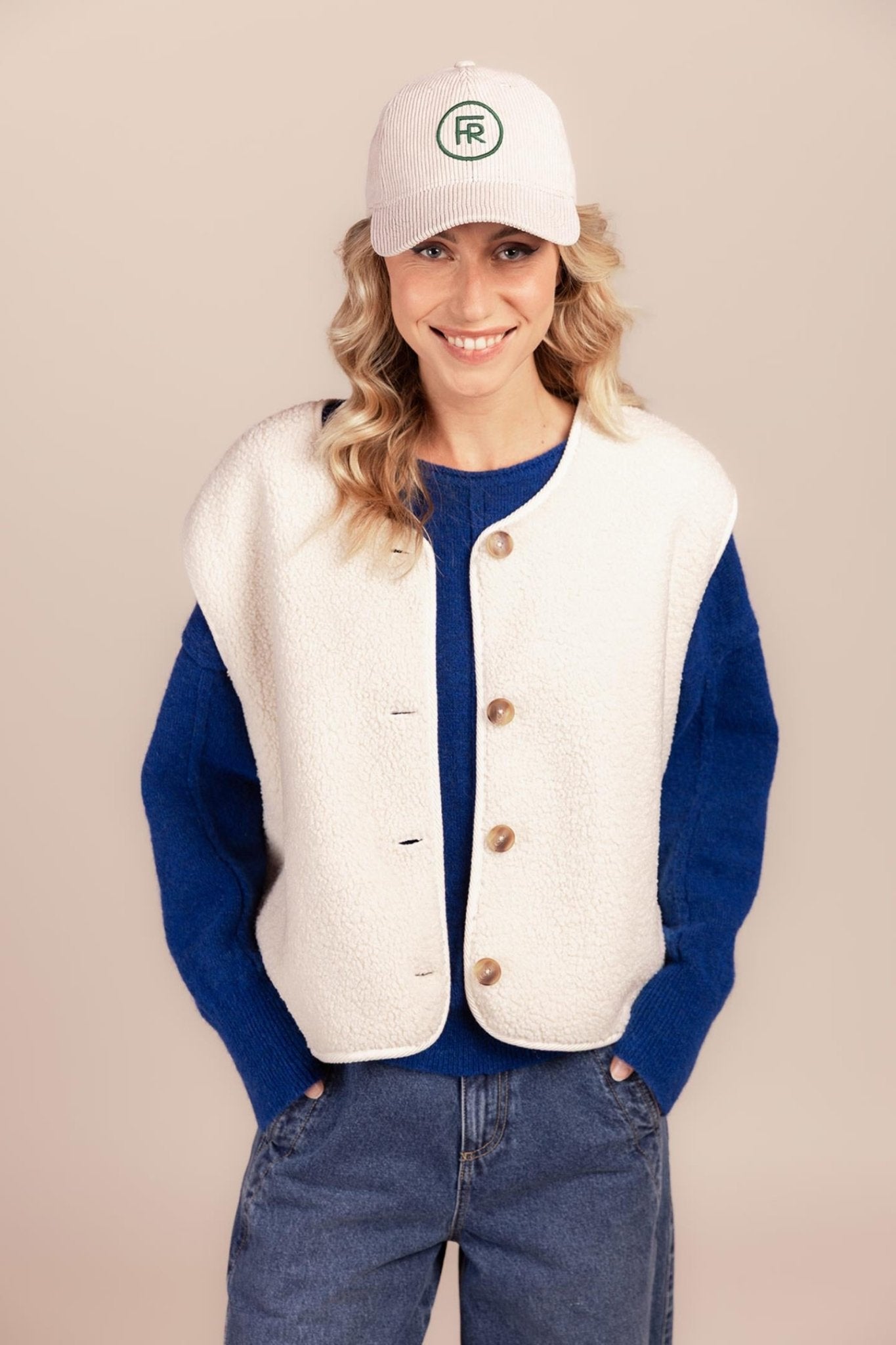 GILET IN TEDDY (8540) - Four Roses