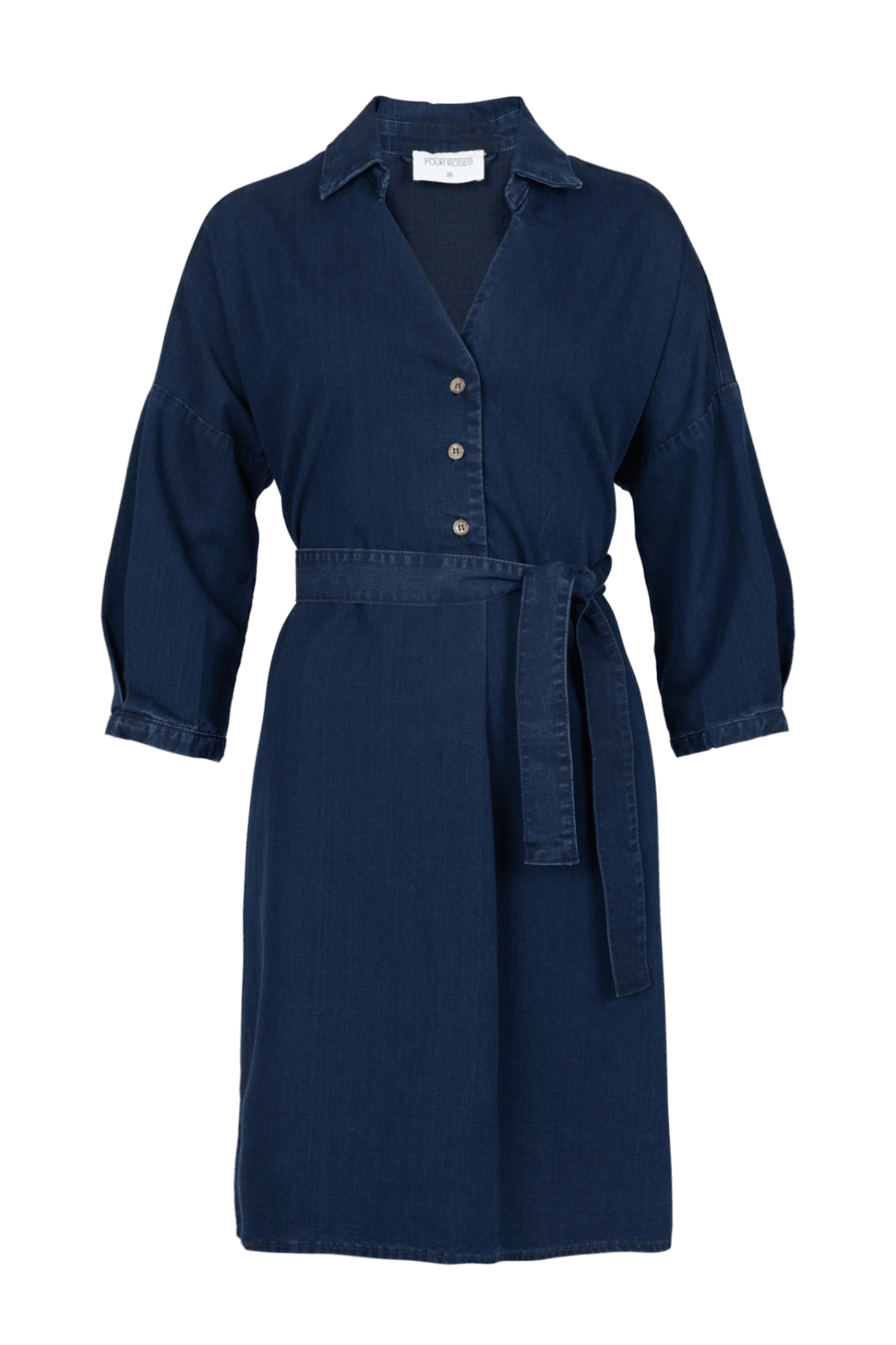 JURK IN BLAUWE DENIM (9150) - Four Roses