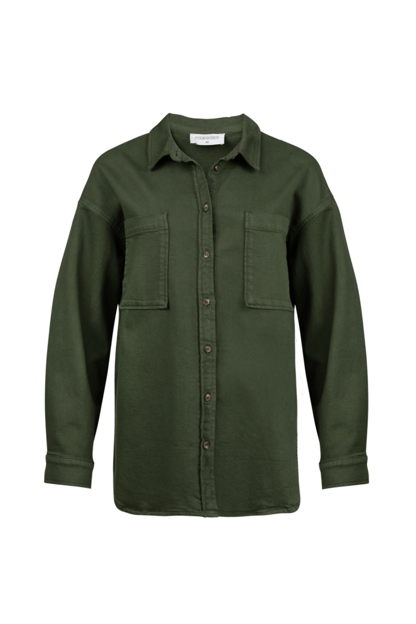 KHAKI JEANSHEMD (9512) - Four Roses