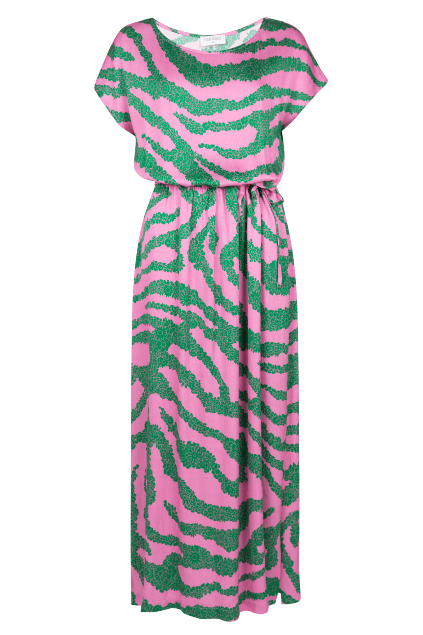 ROBE À IMPRIMÉ BICOLORE EXCLUSIF (9107) - Four Roses