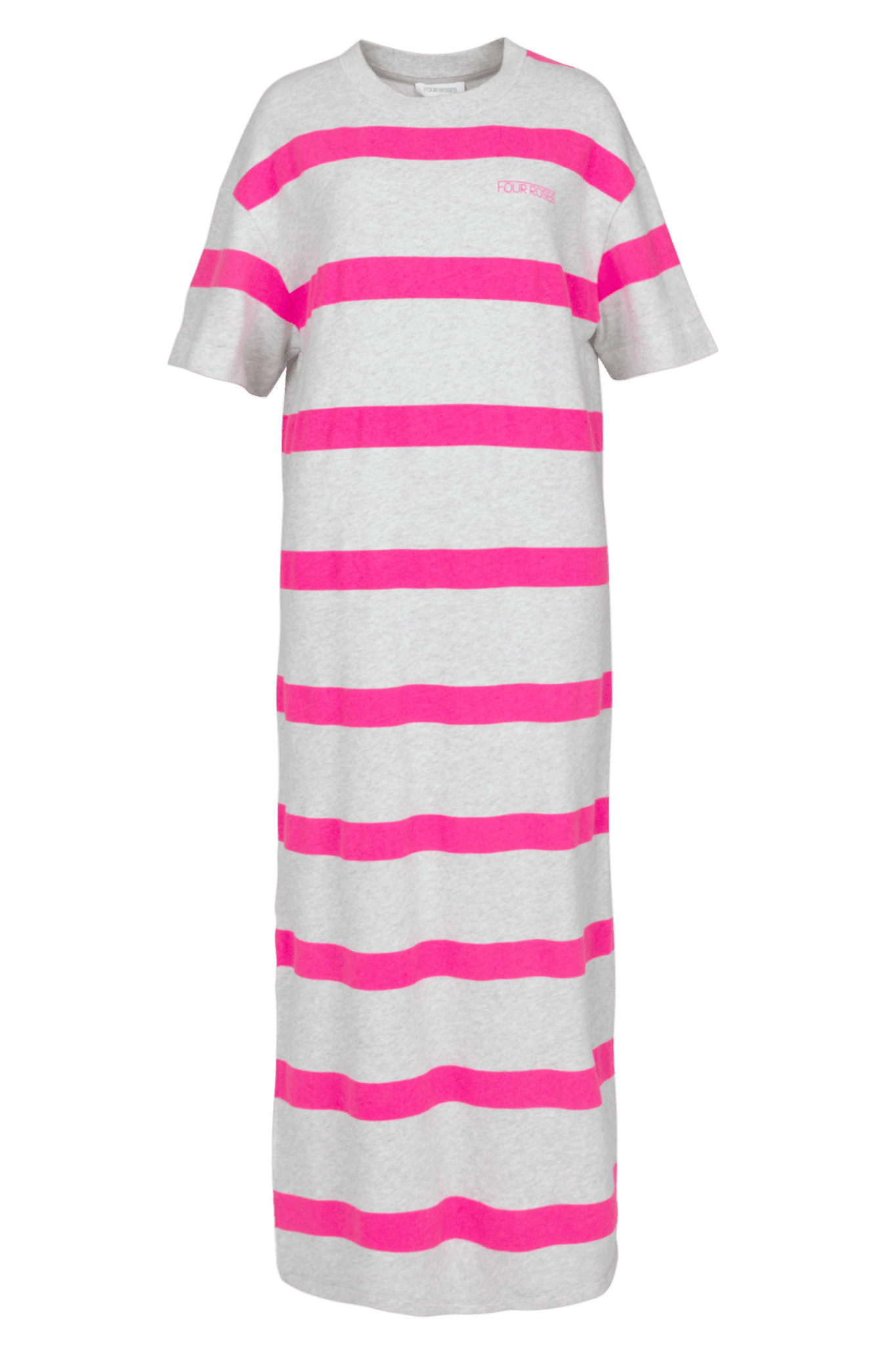 LONG DRESS WITH STRIPED DESIGN (9047) - Four Roses