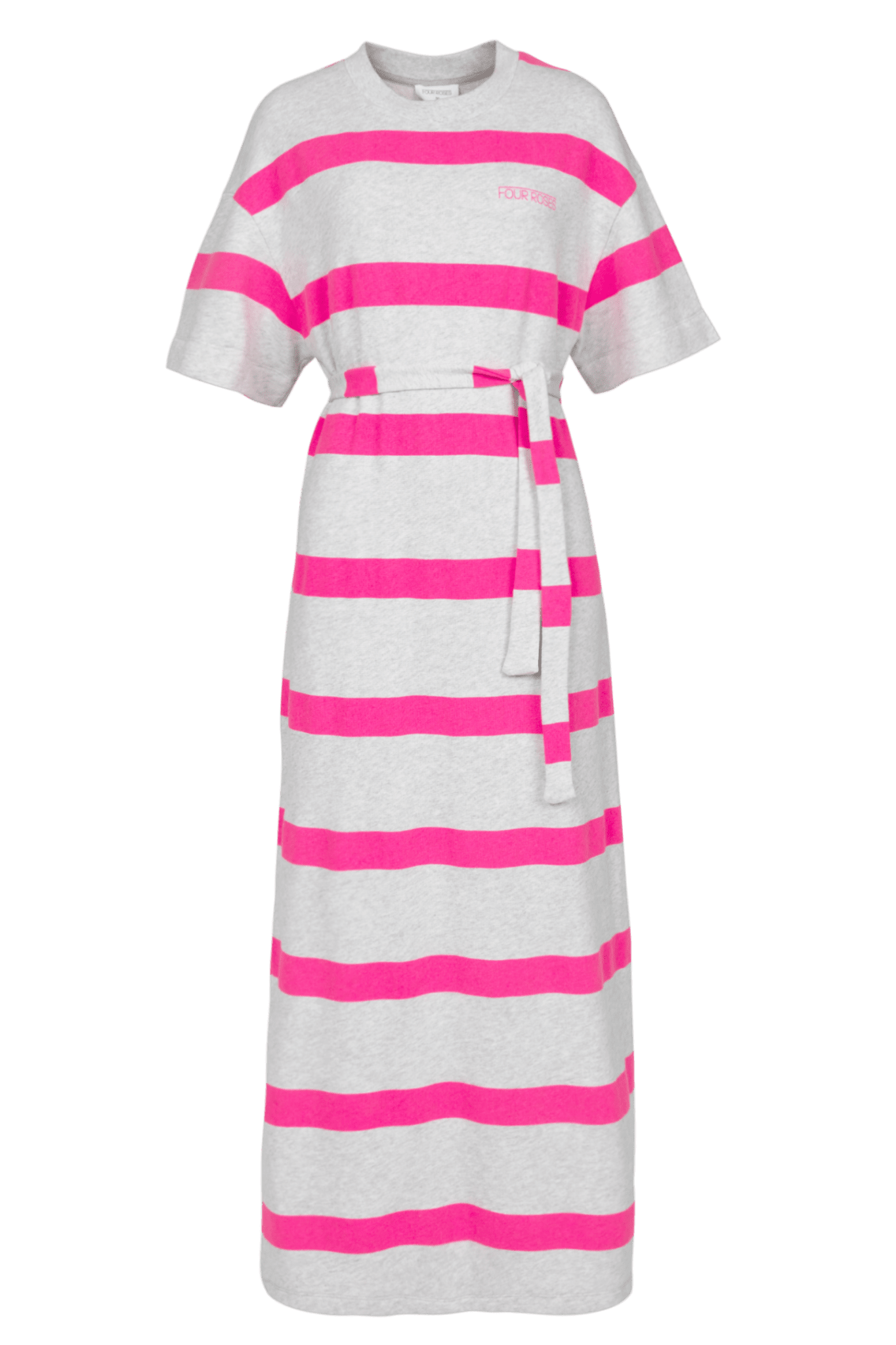 LONG DRESS WITH STRIPED DESIGN (9047) - Four Roses