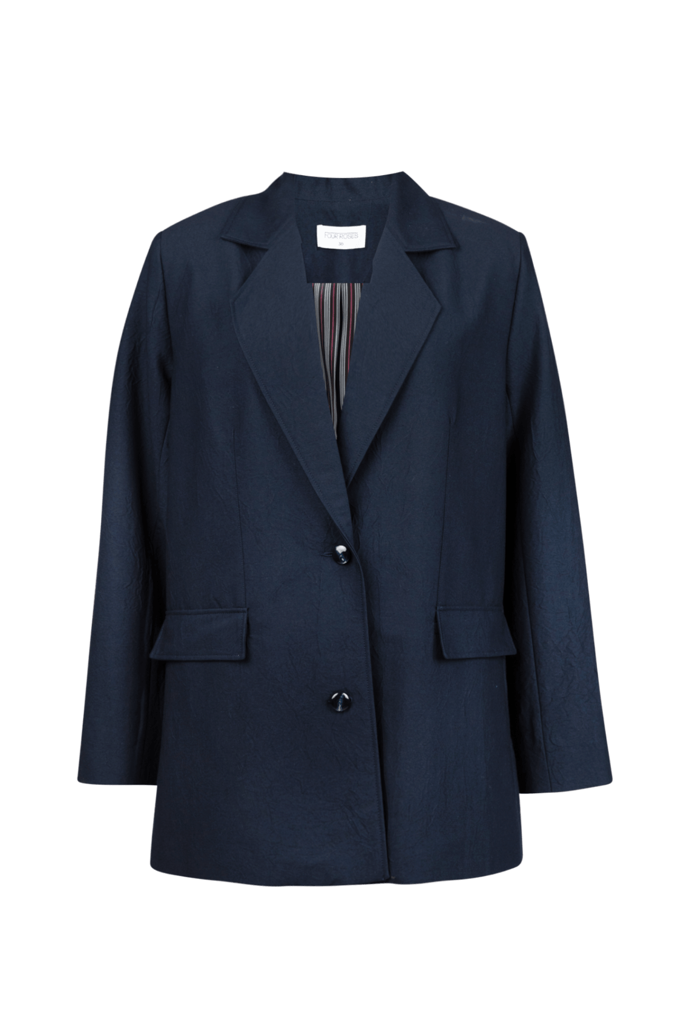 LICHT OVERSIZED BLAZER IN DONKERBLAUW (9608) - Four Roses