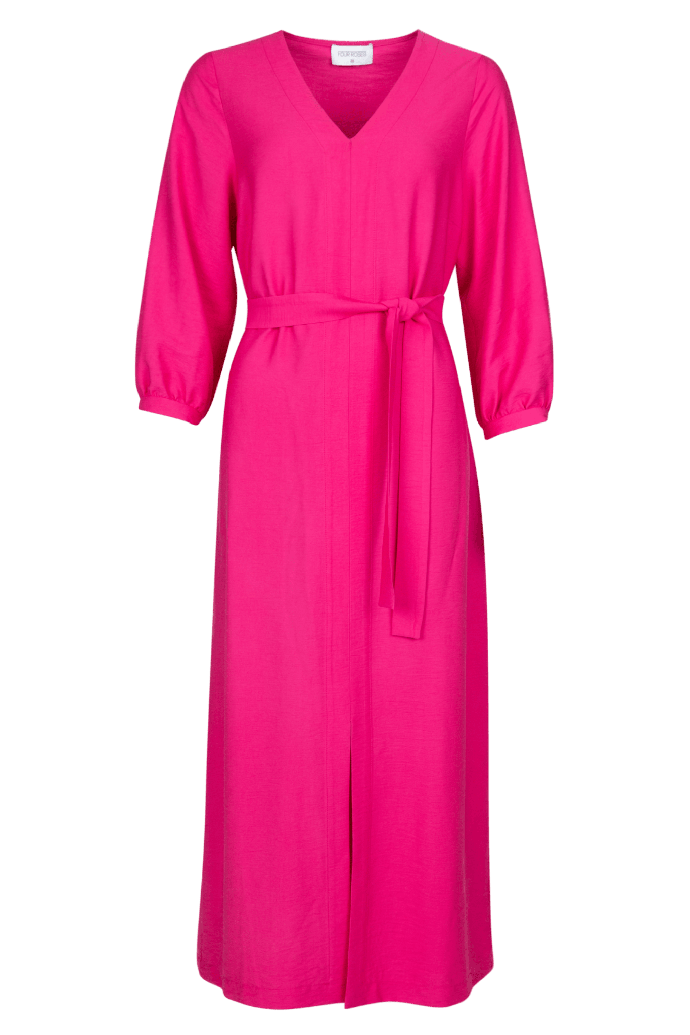 MIDI - ROBE À MANCHES BOUFFANTES (9108) - Four Roses