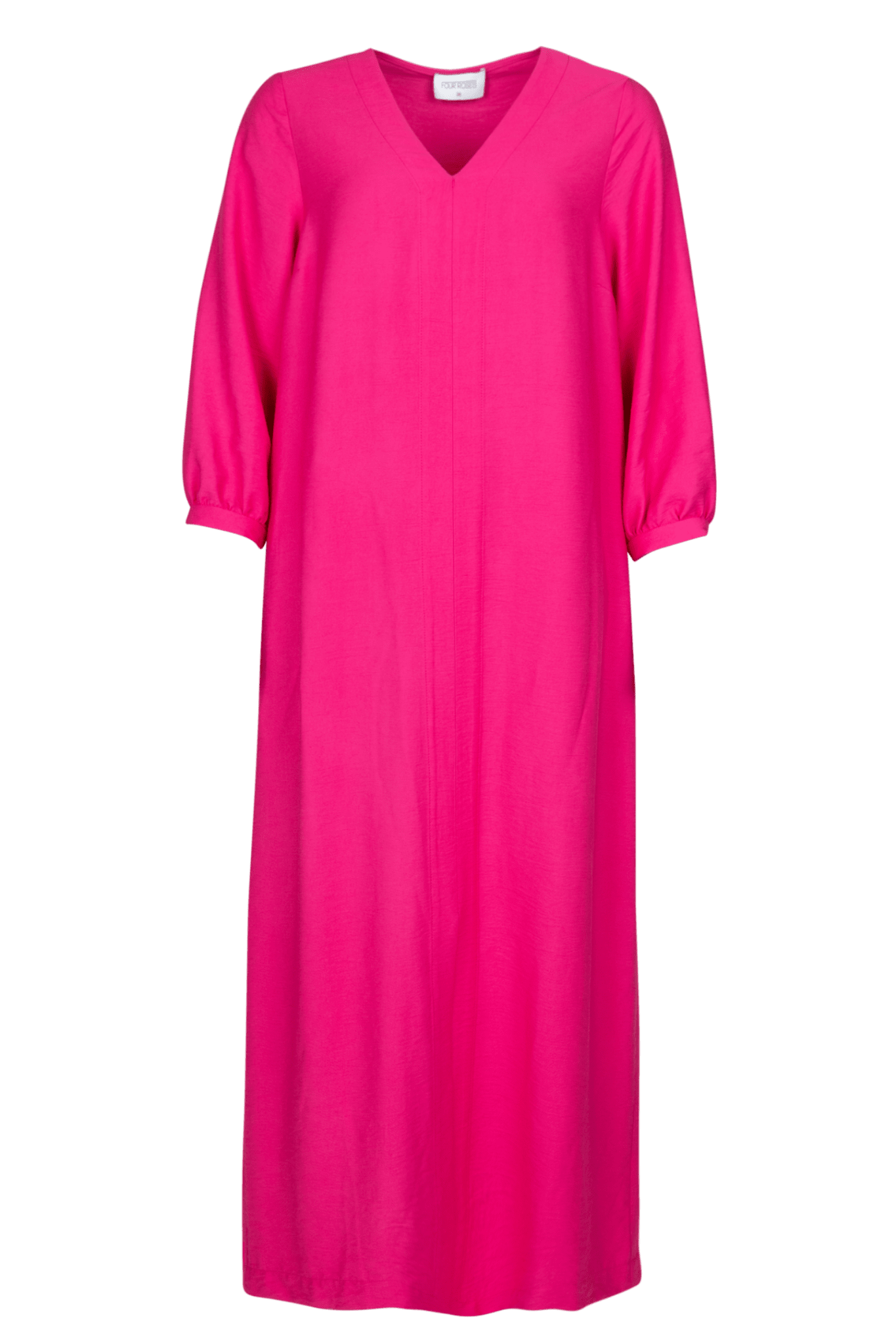 MIDI - ROBE À MANCHES BOUFFANTES (9108) - Four Roses