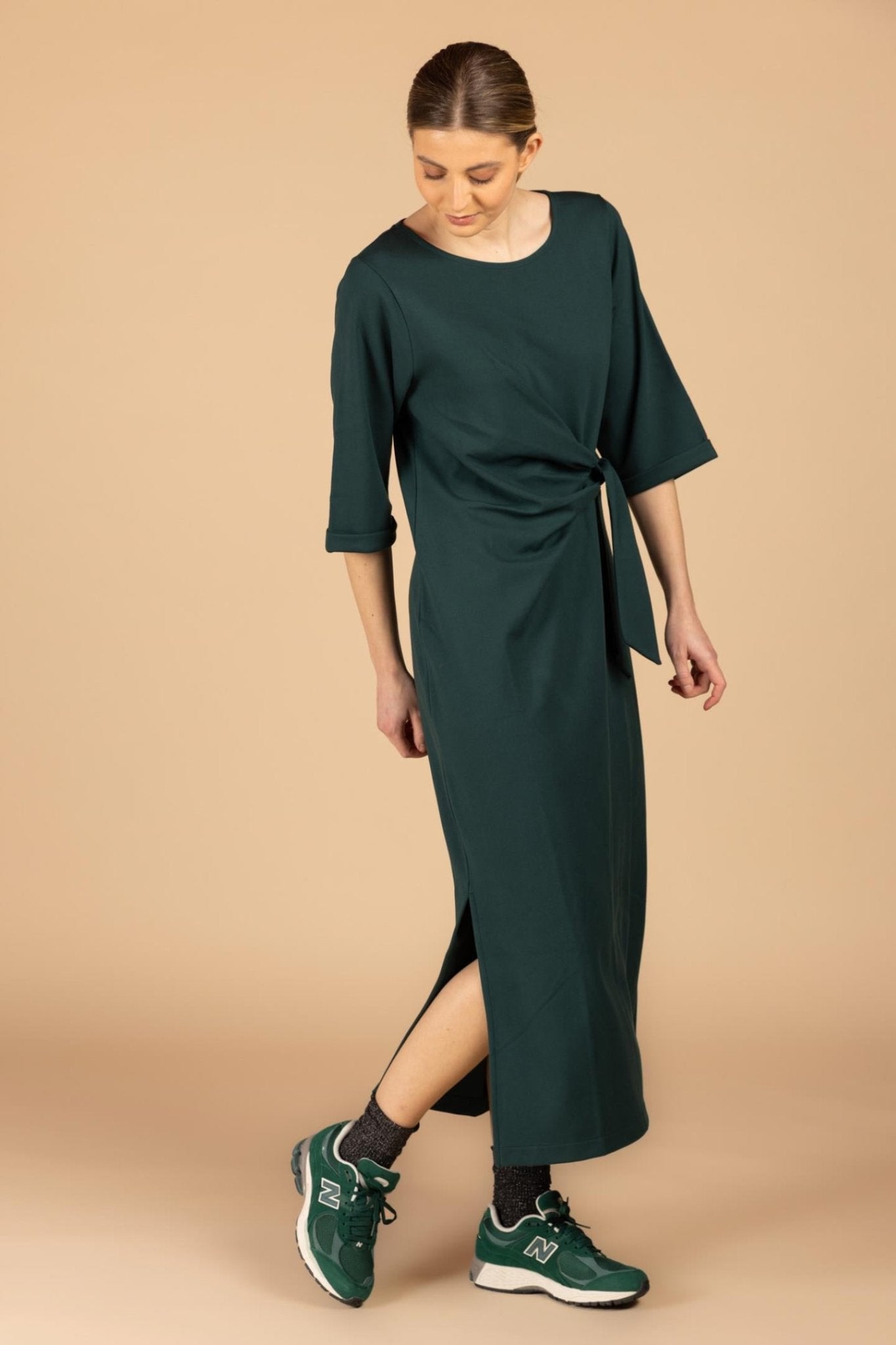 MIDI-JURK MET STRIKDETAIL (9538) - Four Roses