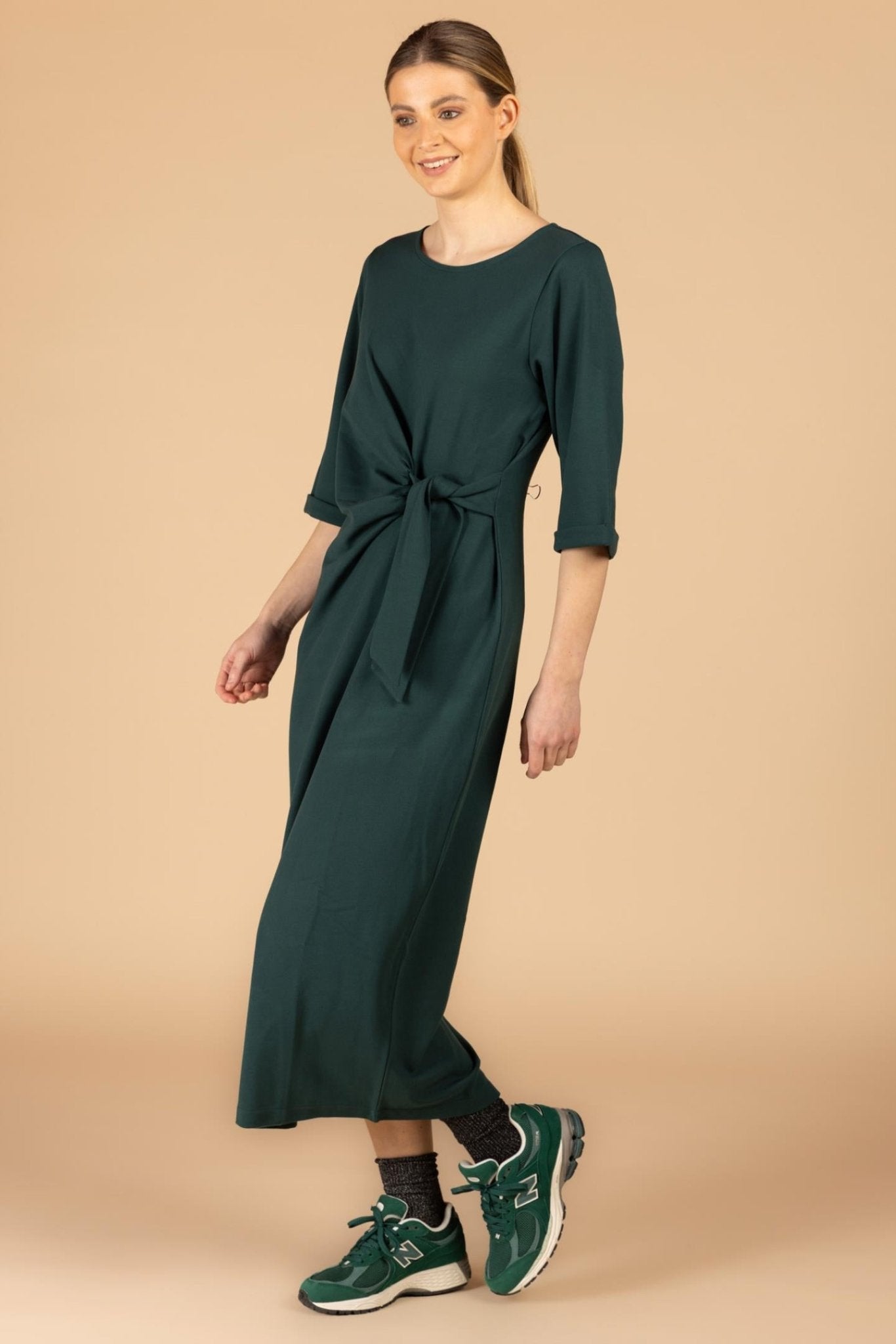 MIDI-JURK MET STRIKDETAIL (9538) - Four Roses