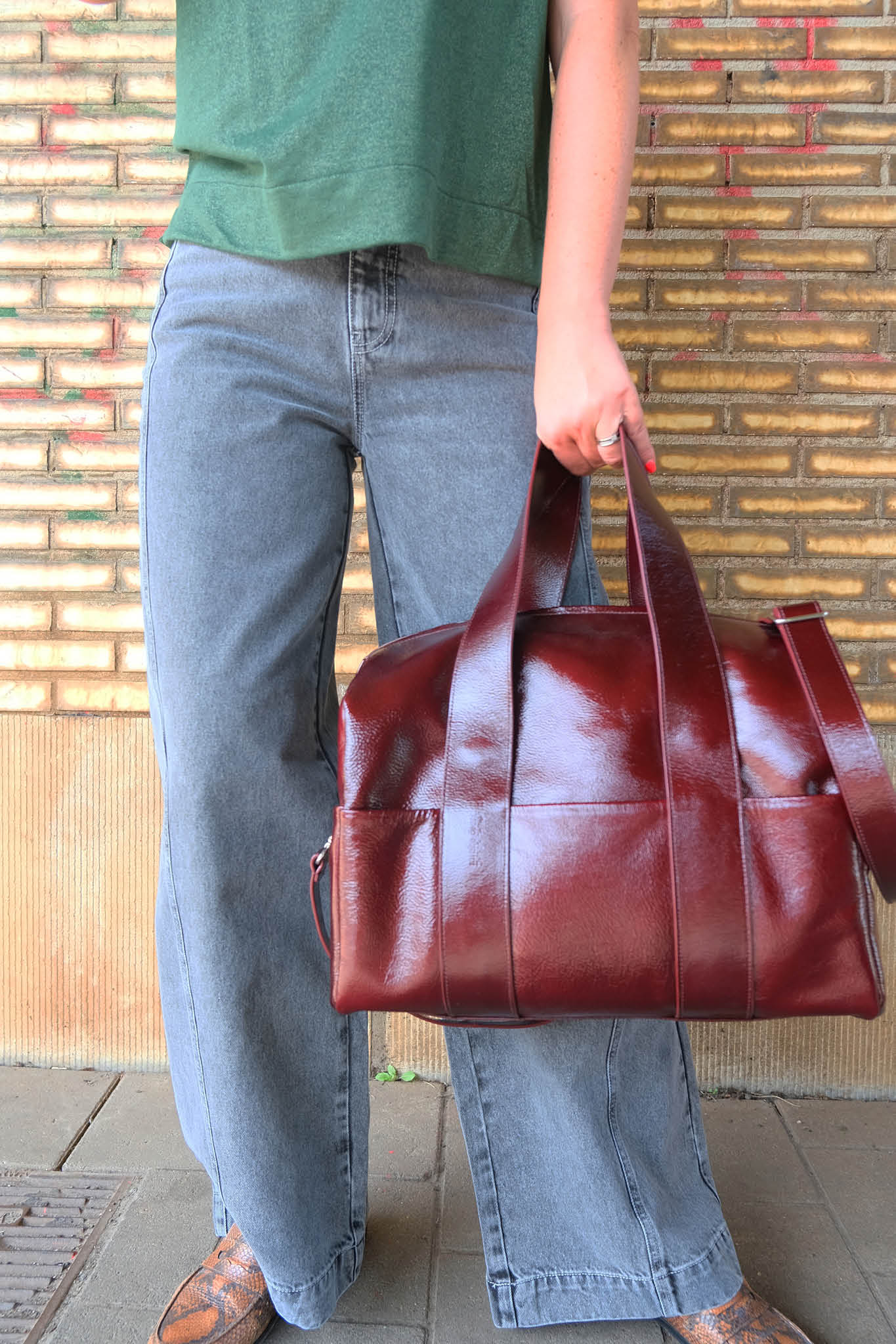 MIEKE DIERCKX - BOWLING BAG XL - Four Roses