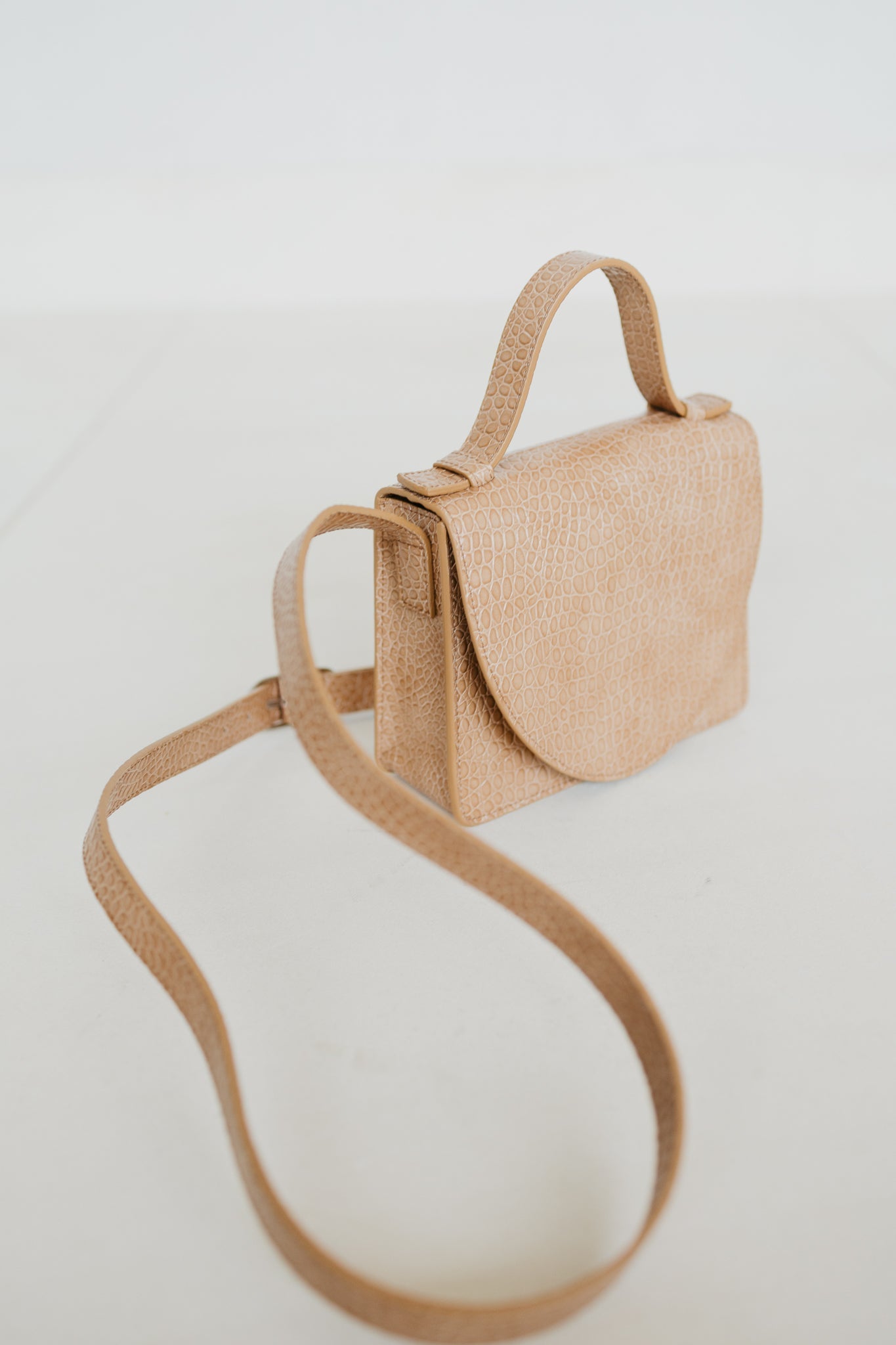 MIEKE DIERCKX - Micro Briefcase - Lecce Little Croco - Four Roses