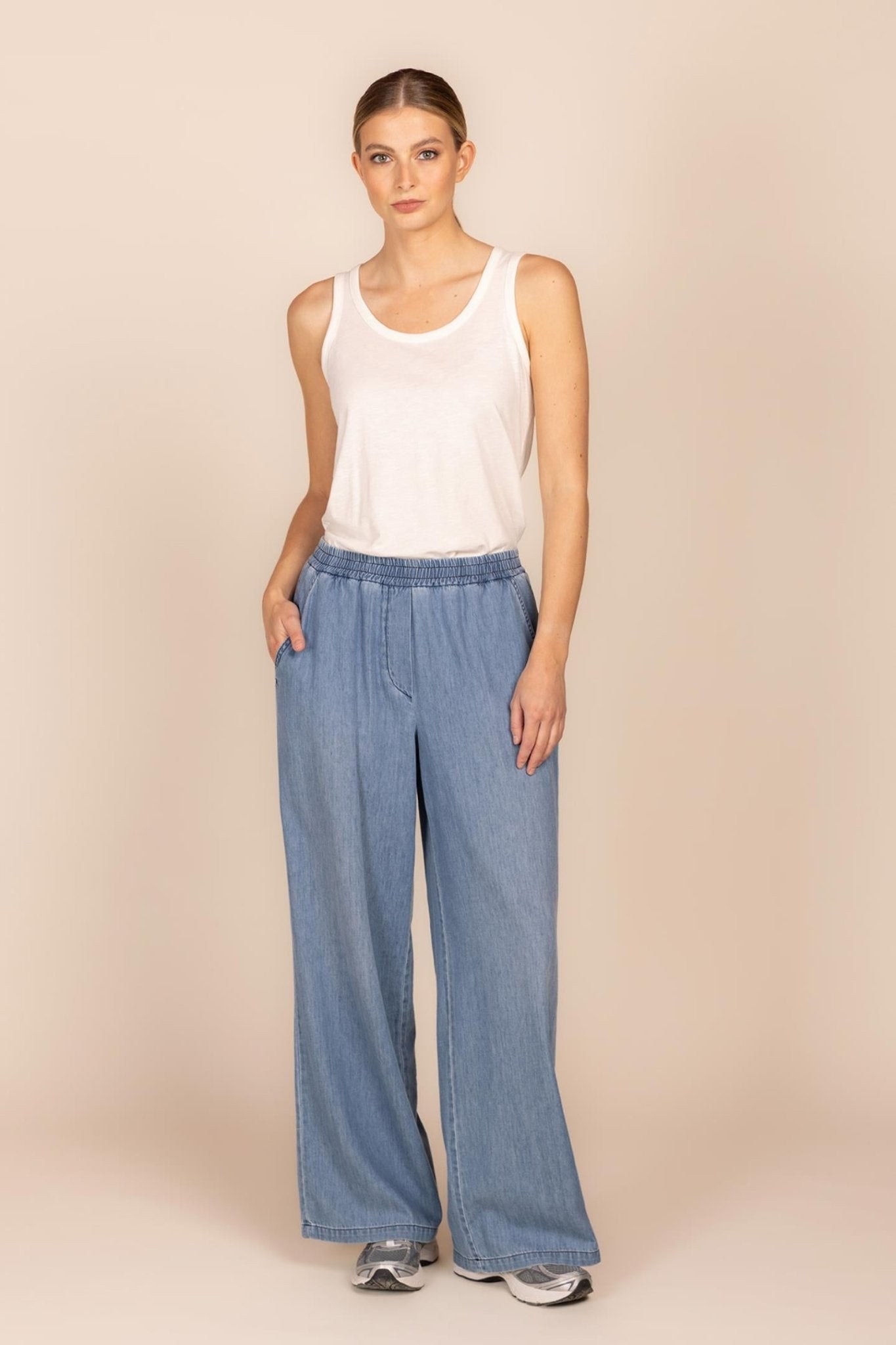 TOP SANS MANCHES EN JERSEY (9049) - Four Roses